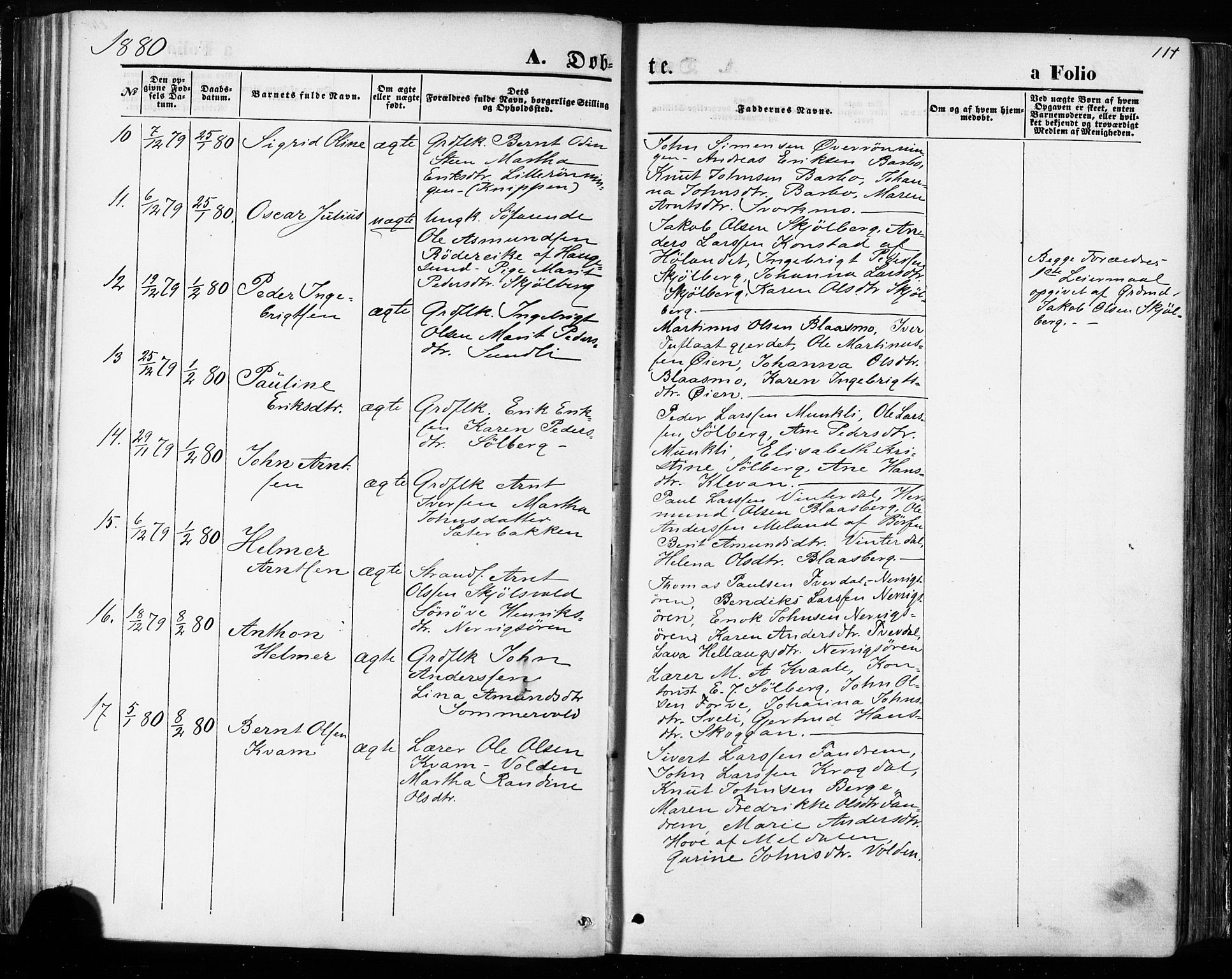 Ministerialprotokoller, klokkerbøker og fødselsregistre - Sør-Trøndelag, SAT/A-1456/668/L0807: Parish register (official) no. 668A07, 1870-1880, p. 111