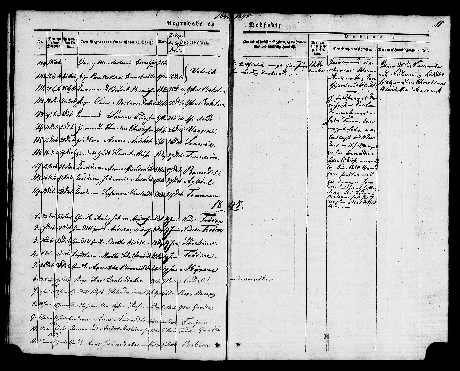 Kinn sokneprestembete, SAB/A-80801/H/Haa/Haaa/L0011: Parish register (official) no. A 11, 1841-1855, p. 18