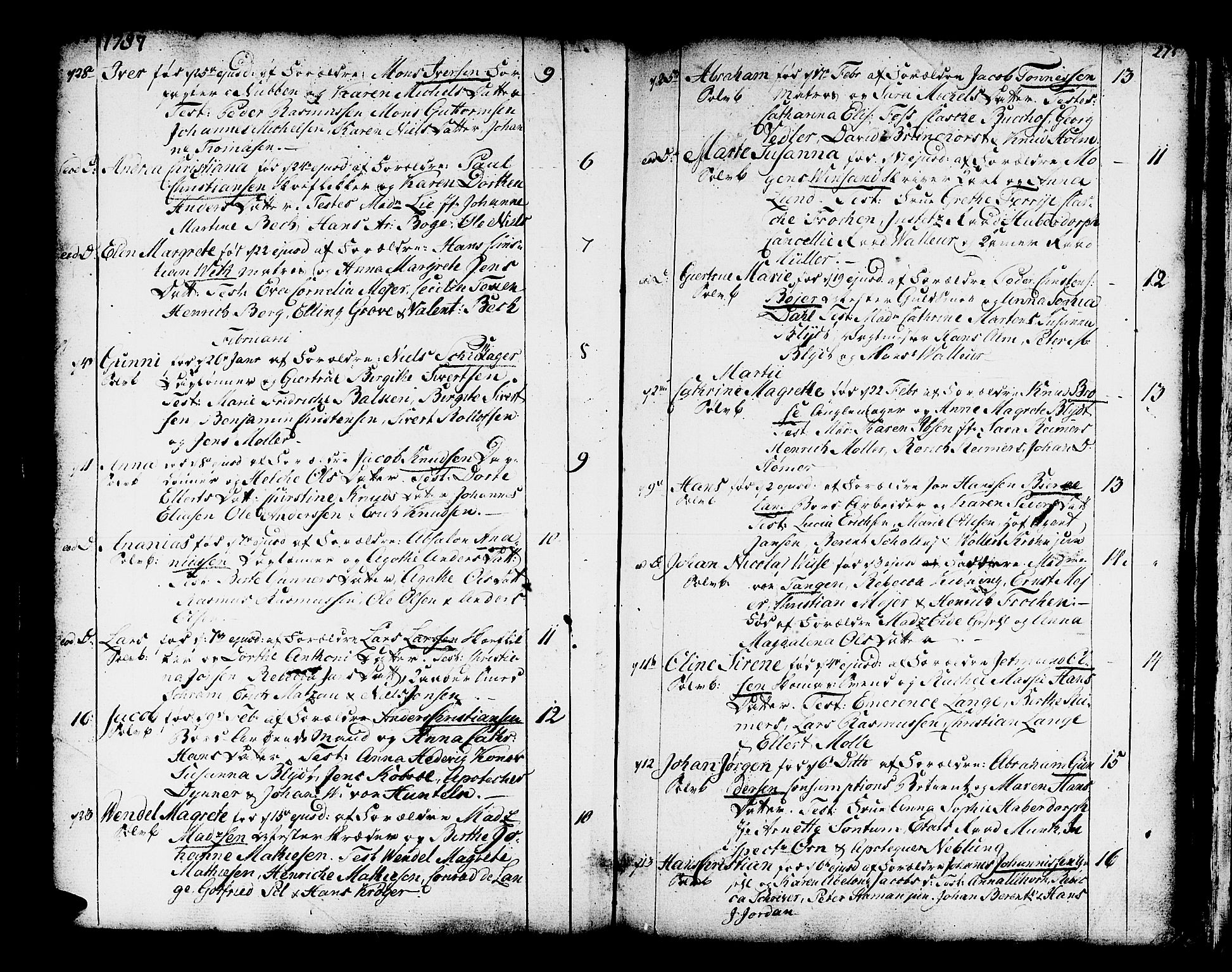 Domkirken sokneprestembete, SAB/A-74801/H/Haa/L0003: Parish register (official) no. A 3, 1758-1789, p. 274-275