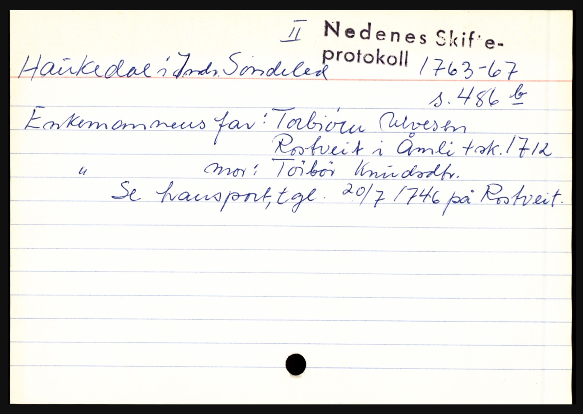 Nedenes sorenskriveri før 1824, AV/SAK-1221-0007/H, p. 11339