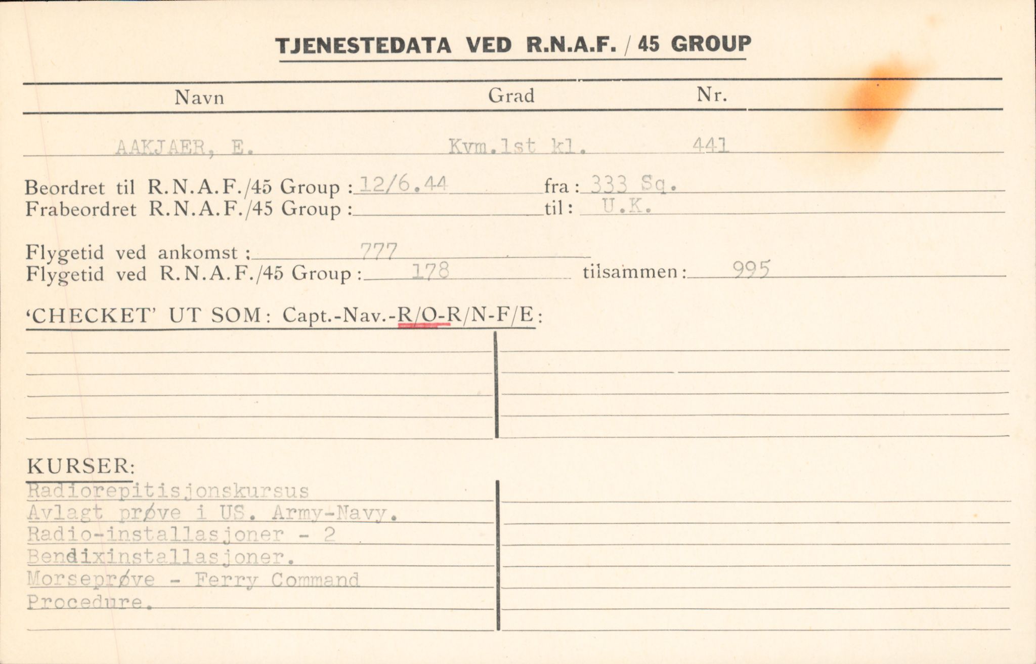 Forsvaret, Forsvarets overkommando/Luftforsvarsstaben, AV/RA-RAFA-4079/P/Pa/L0028: Personellpapirer, 1911, p. 373