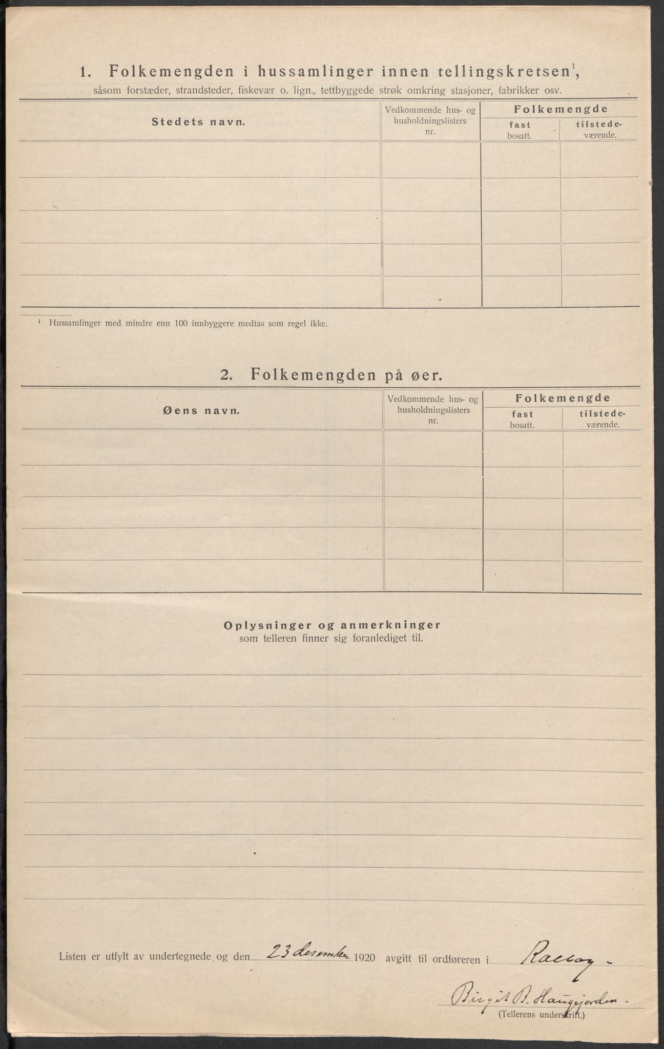 SAKO, 1920 census for Rollag, 1920, p. 33