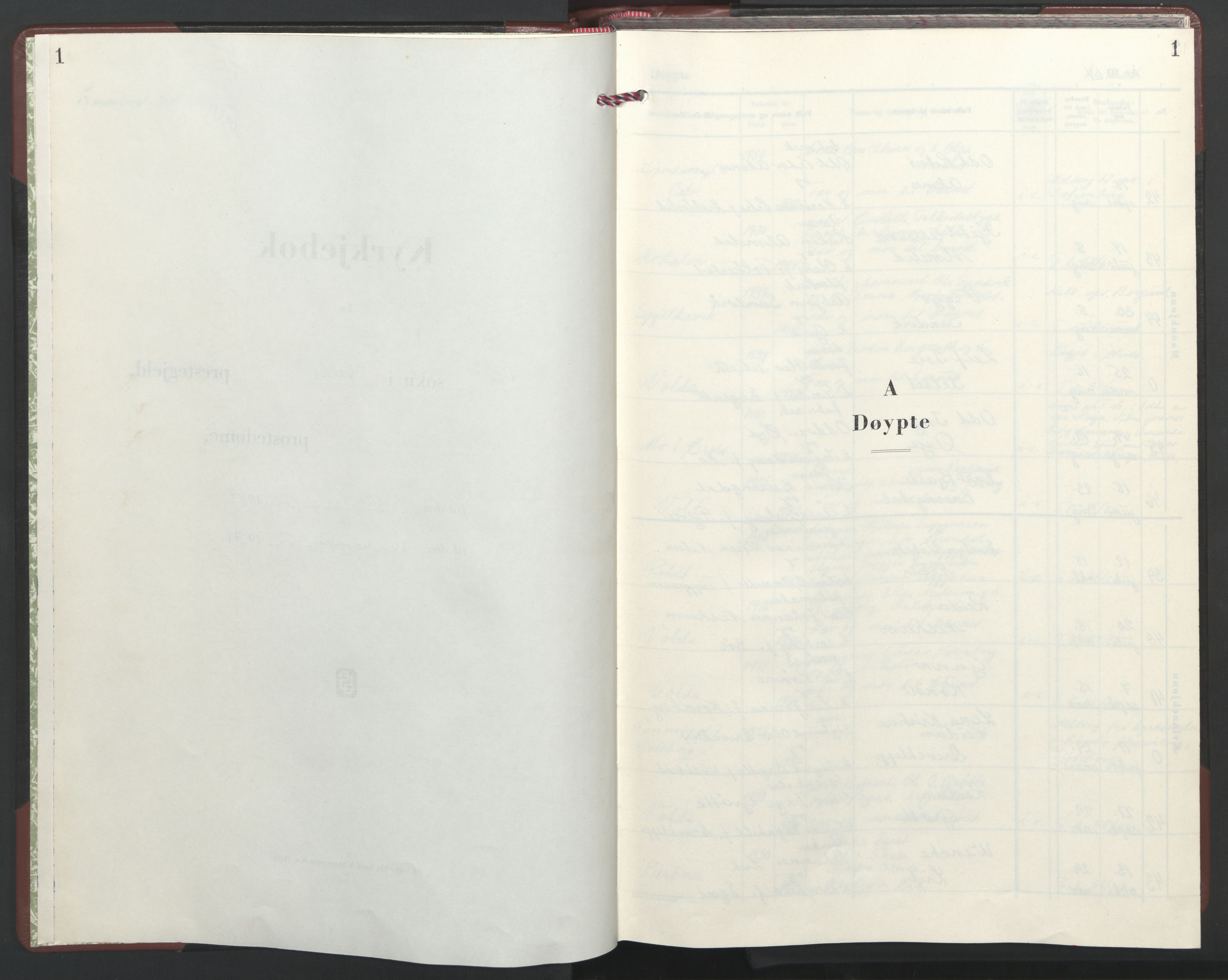 Ministerialprotokoller, klokkerbøker og fødselsregistre - Møre og Romsdal, AV/SAT-A-1454/511/L0164: Parish register (copy) no. 511C10, 1964-1972, p. 1