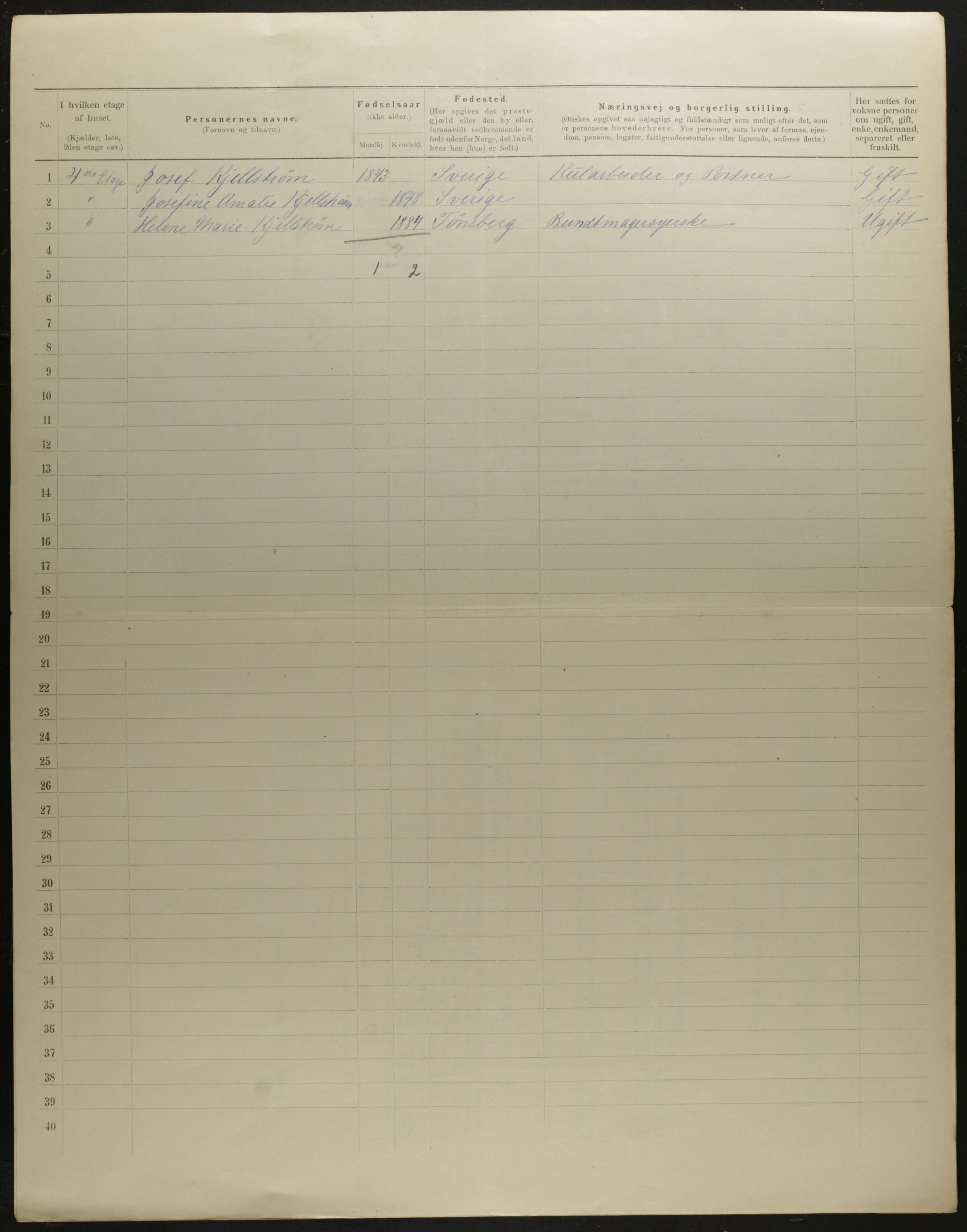 OBA, Municipal Census 1901 for Kristiania, 1901, p. 8122