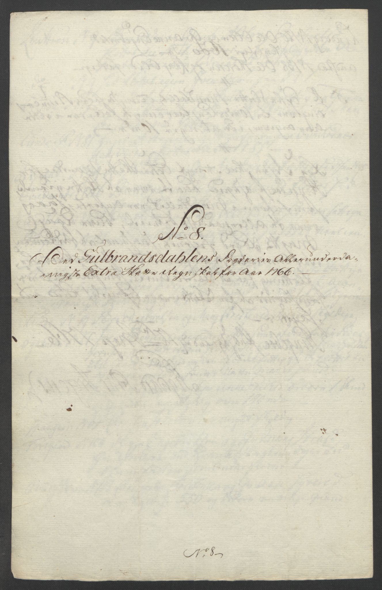 Rentekammeret inntil 1814, Reviderte regnskaper, Fogderegnskap, RA/EA-4092/R17/L1266: Ekstraskatten Gudbrandsdal, 1762-1766, p. 564