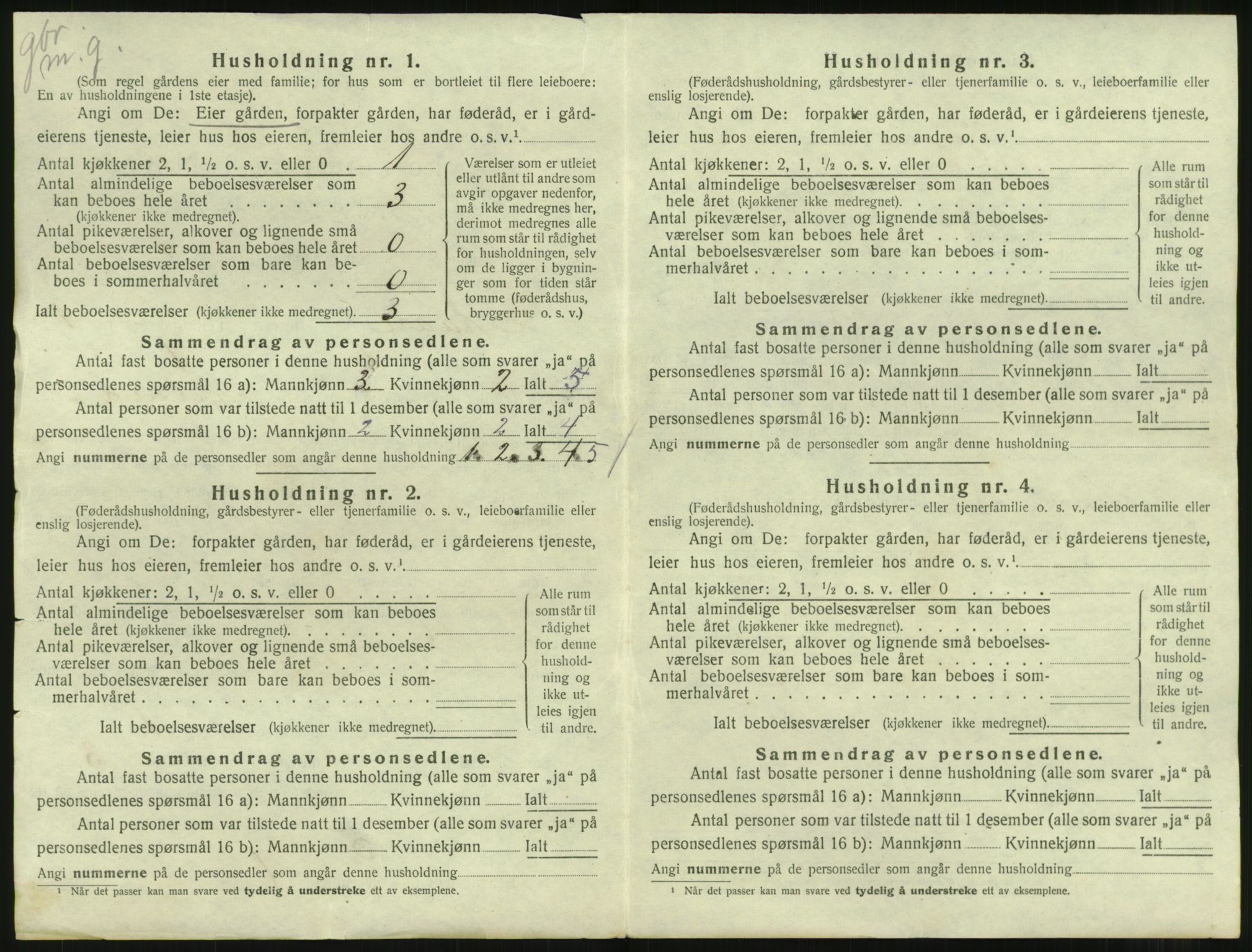 SAST, 1920 census for Skåre, 1920, p. 49