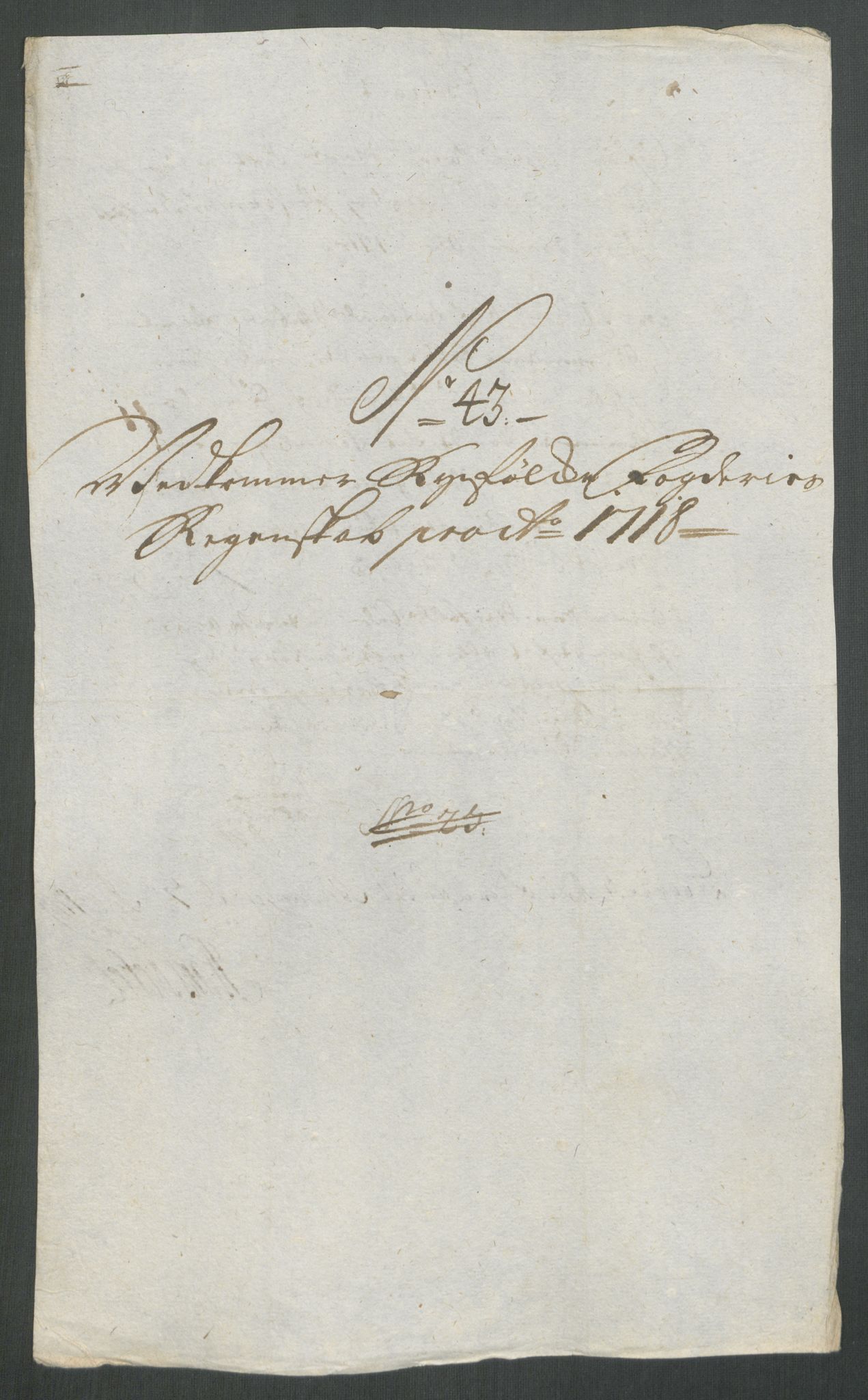 Rentekammeret inntil 1814, Reviderte regnskaper, Fogderegnskap, AV/RA-EA-4092/R47/L2871: Fogderegnskap Ryfylke, 1718, p. 272