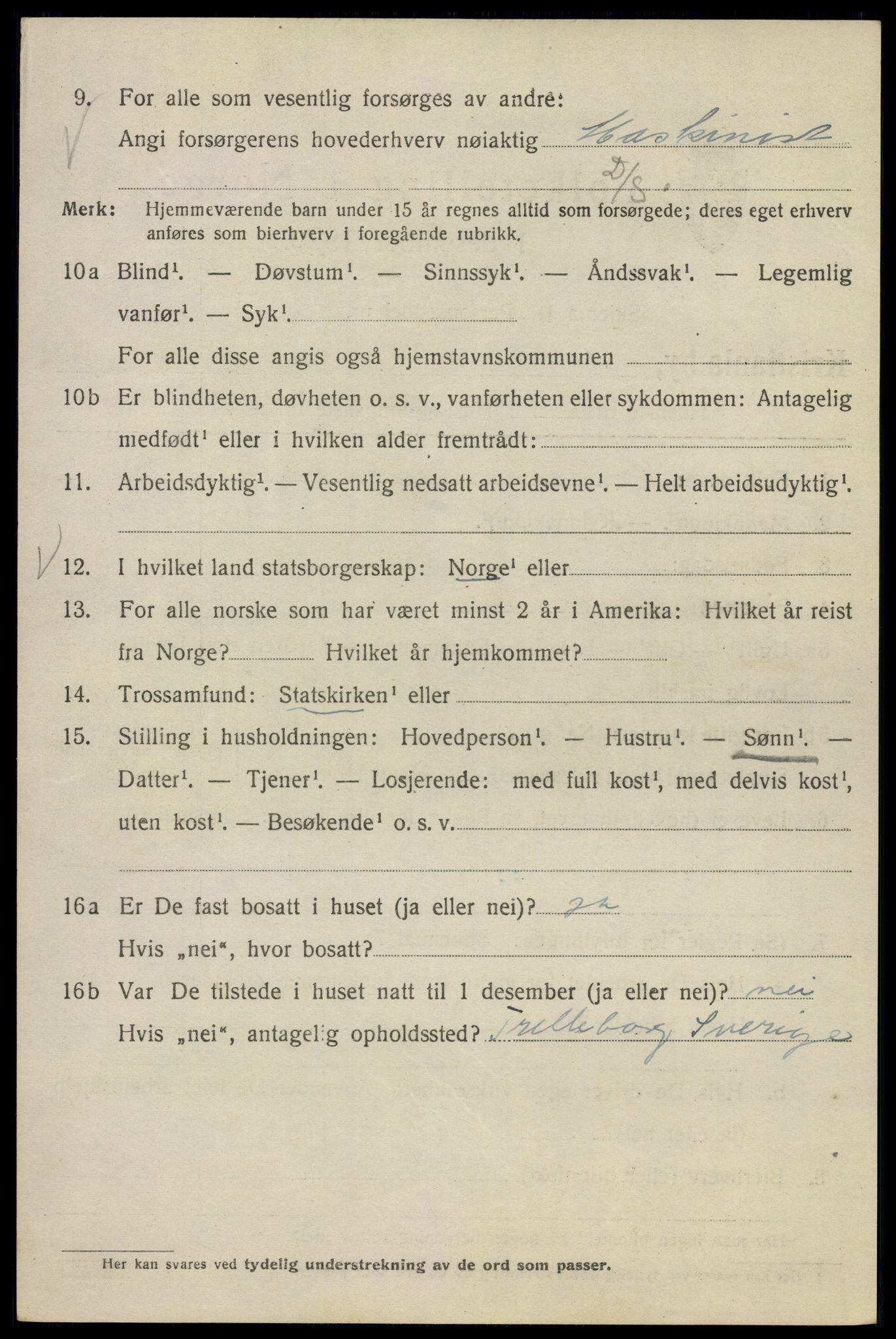 SAO, 1920 census for Kristiania, 1920, p. 567432