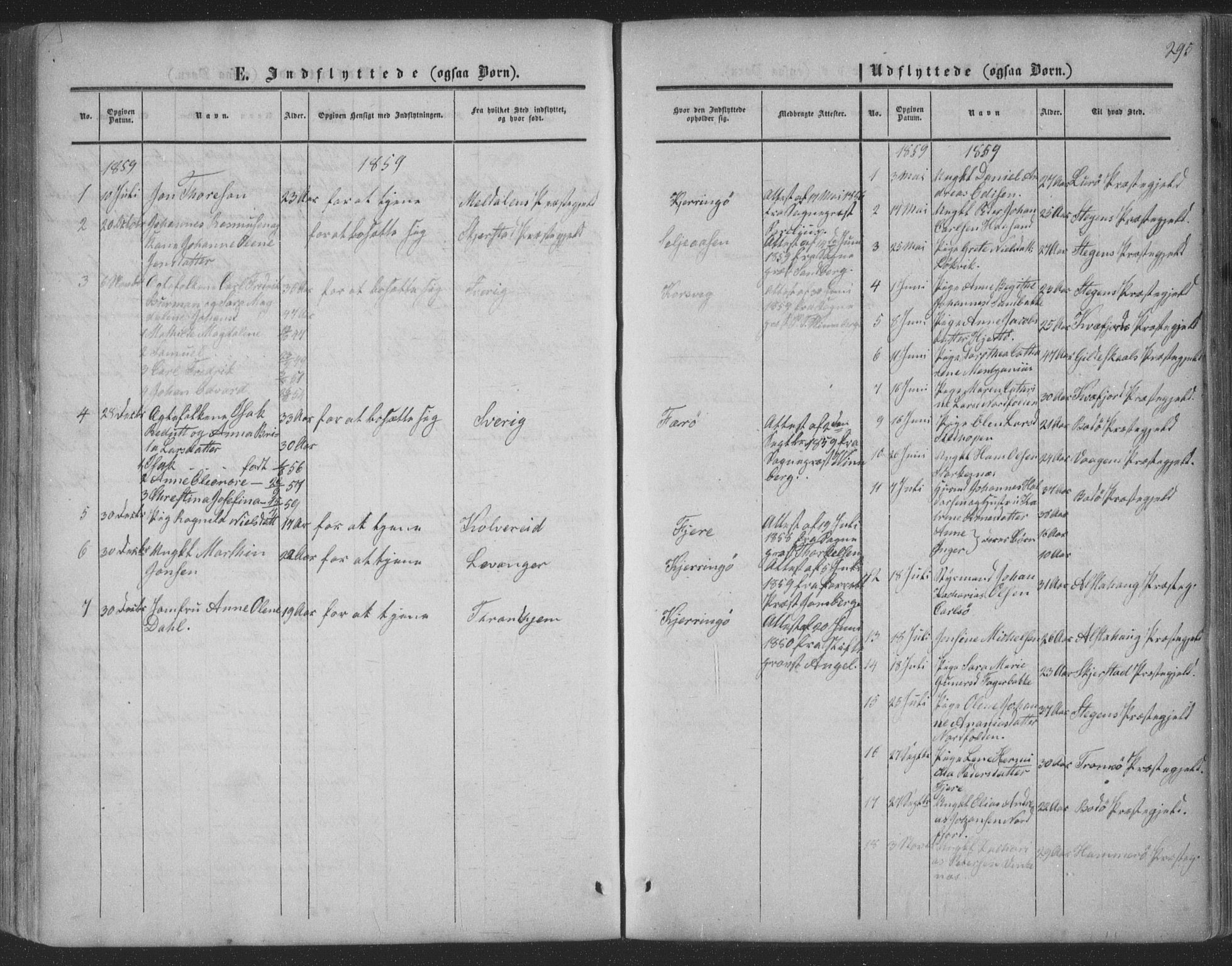 Ministerialprotokoller, klokkerbøker og fødselsregistre - Nordland, AV/SAT-A-1459/853/L0770: Parish register (official) no. 853A09, 1857-1870, p. 295