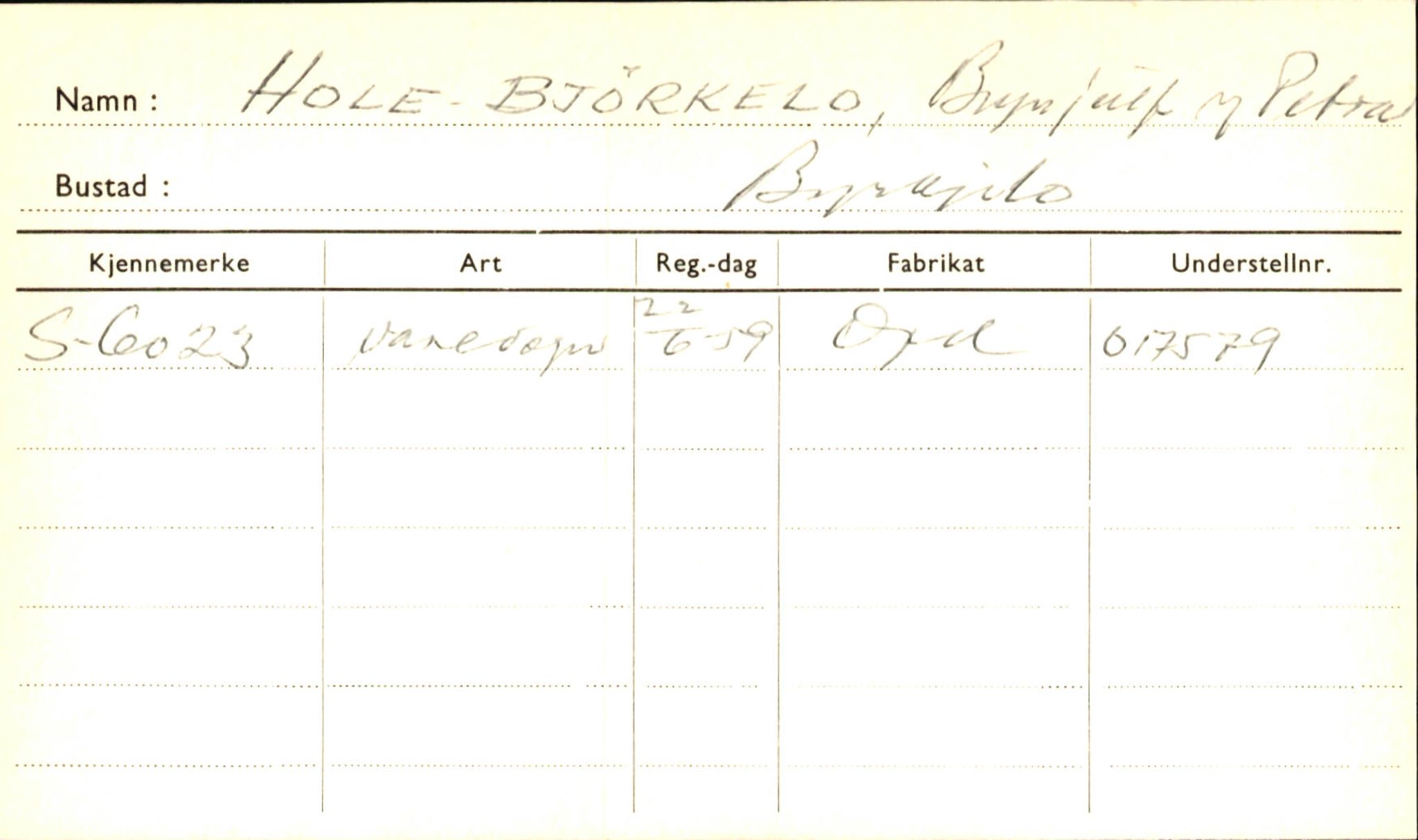 Statens vegvesen, Sogn og Fjordane vegkontor, AV/SAB-A-5301/4/F/L0001A: Eigarregister Fjordane til 1.6.1961, 1930-1961, p. 559