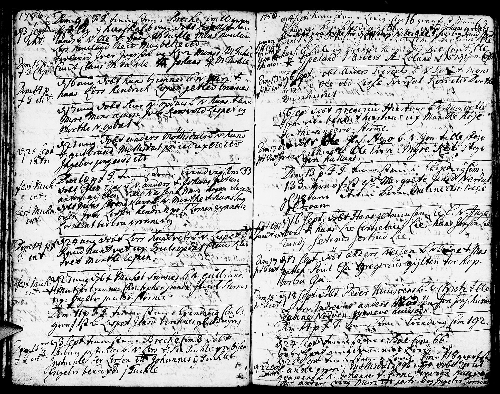 Gulen sokneprestembete, SAB/A-80201/H/Haa/Haaa/L0012: Parish register (official) no. A 12, 1749-1776, p. 63