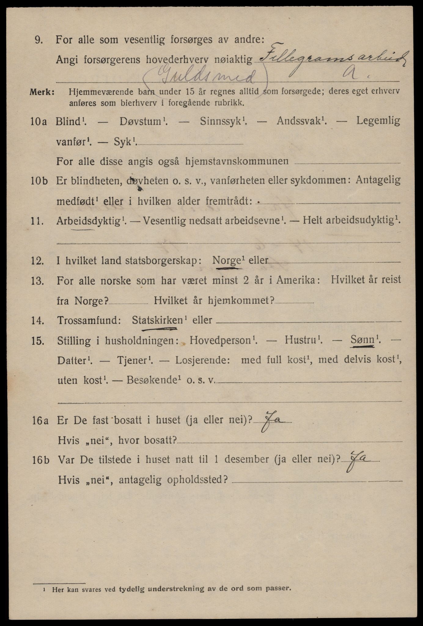 SAST, 1920 census for Stavanger, 1920, p. 90771