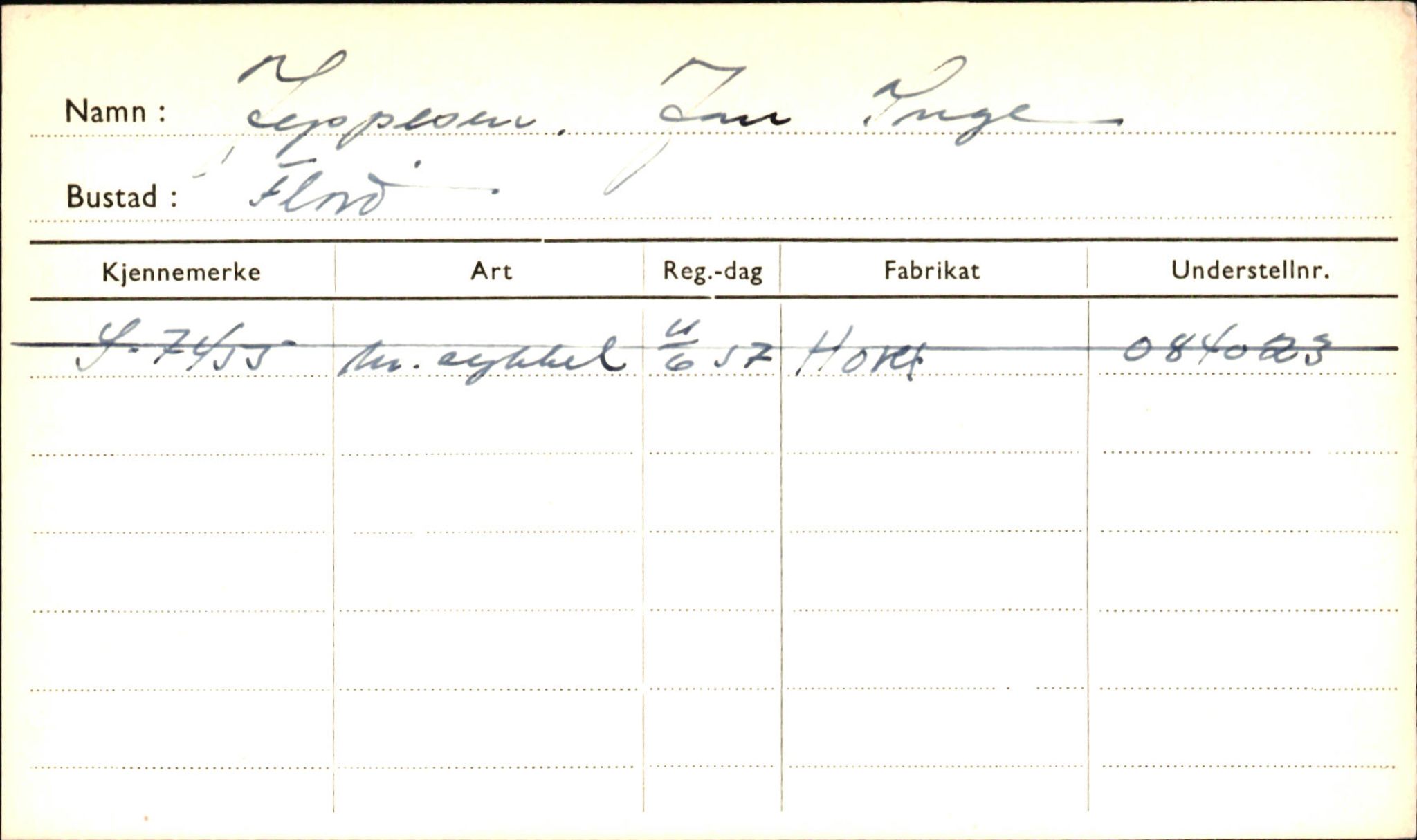 Statens vegvesen, Sogn og Fjordane vegkontor, SAB/A-5301/4/F/L0001A: Eigarregister Fjordane til 1.6.1961, 1930-1961, p. 946