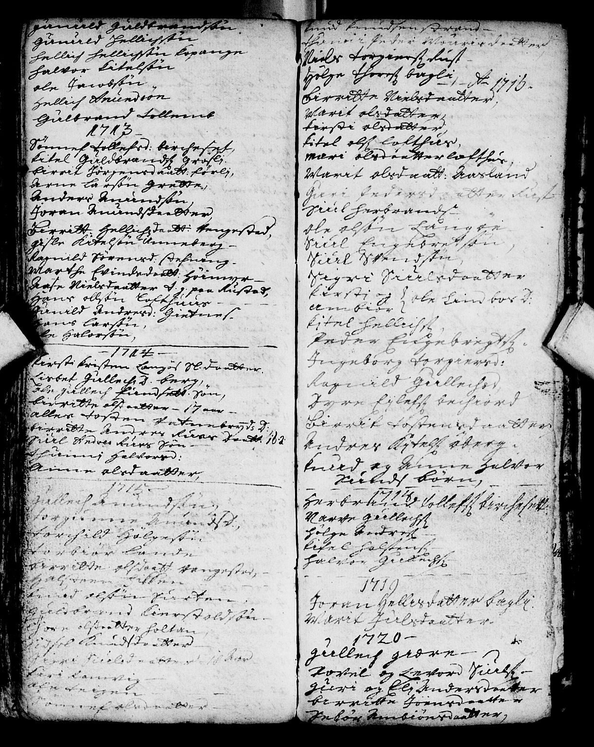 Flesberg kirkebøker, SAKO/A-18/F/Fa/L0001: Parish register (official) no. I 1, 1688-1725