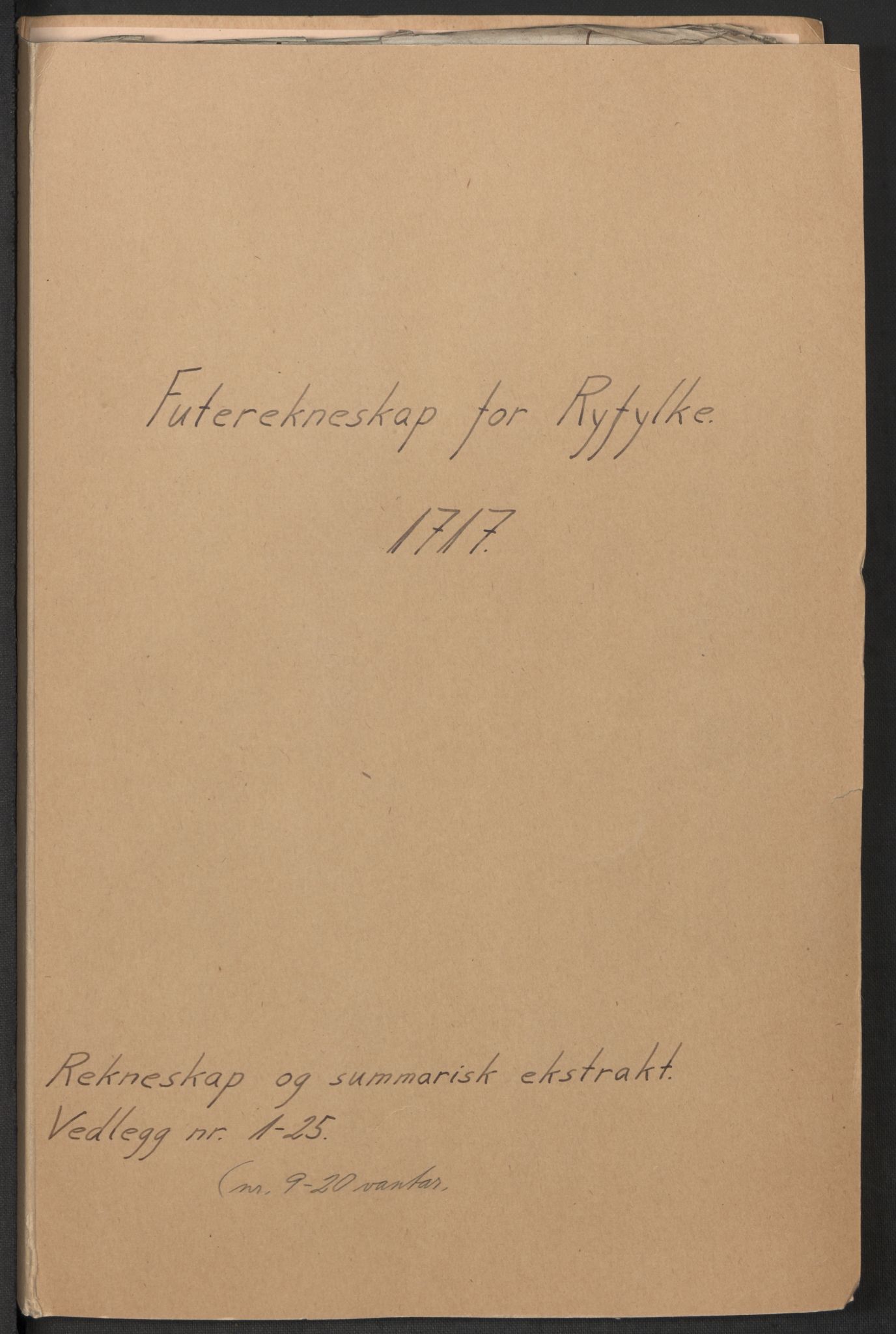 Rentekammeret inntil 1814, Reviderte regnskaper, Fogderegnskap, RA/EA-4092/R47/L2870: Fogderegnskap Ryfylke, 1717, p. 2