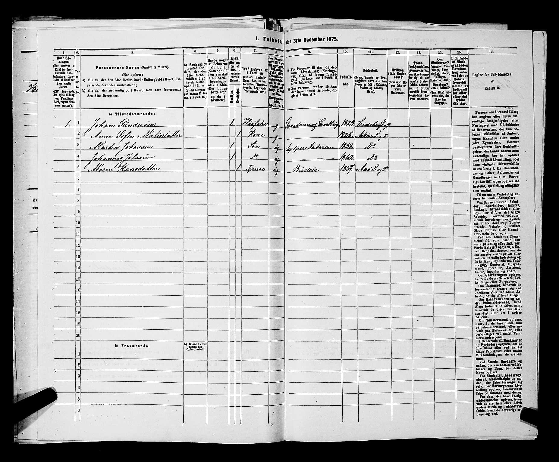 RA, 1875 census for 0124P Askim, 1875, p. 422