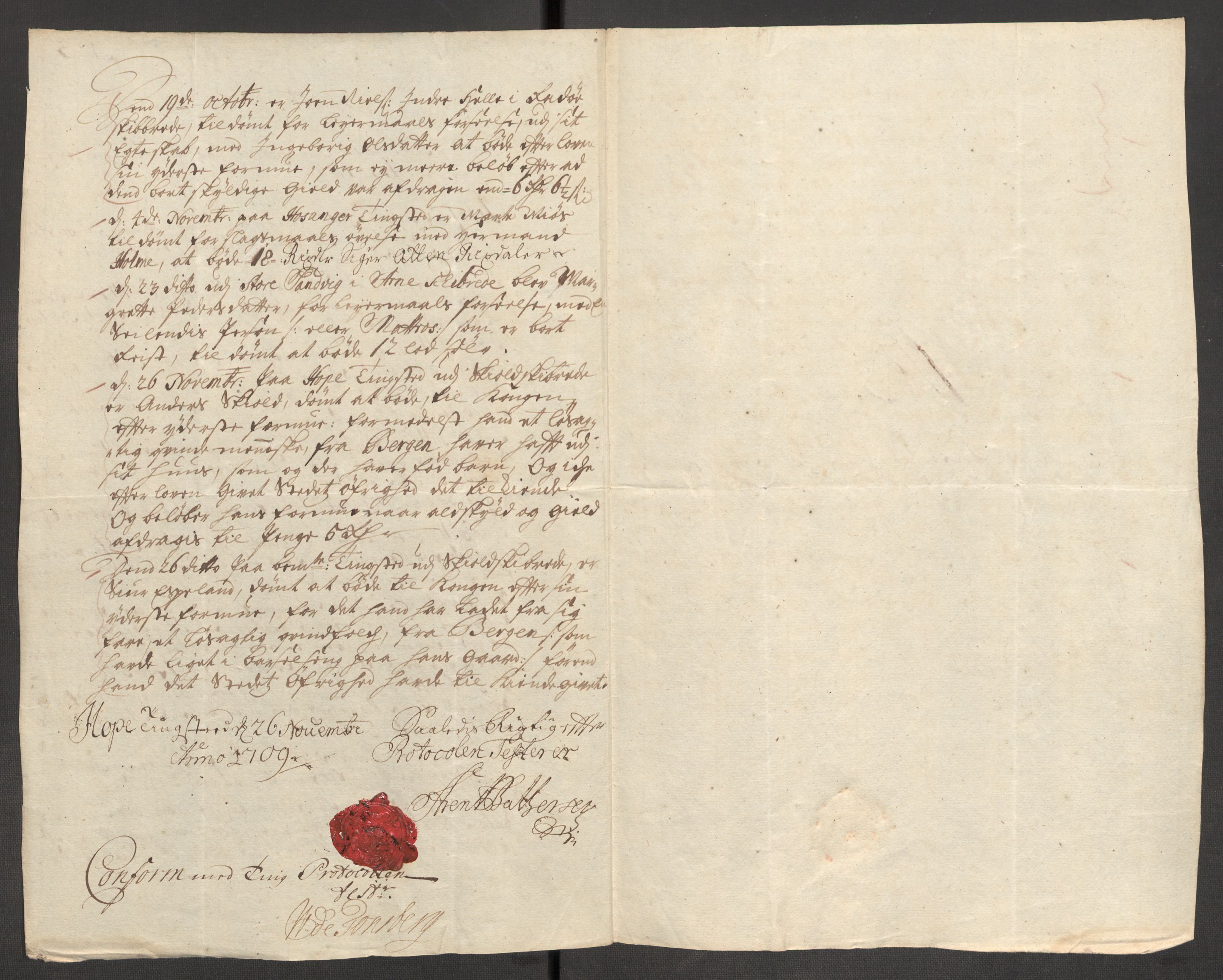 Rentekammeret inntil 1814, Reviderte regnskaper, Fogderegnskap, AV/RA-EA-4092/R51/L3190: Fogderegnskap Nordhordland og Voss, 1709, p. 38