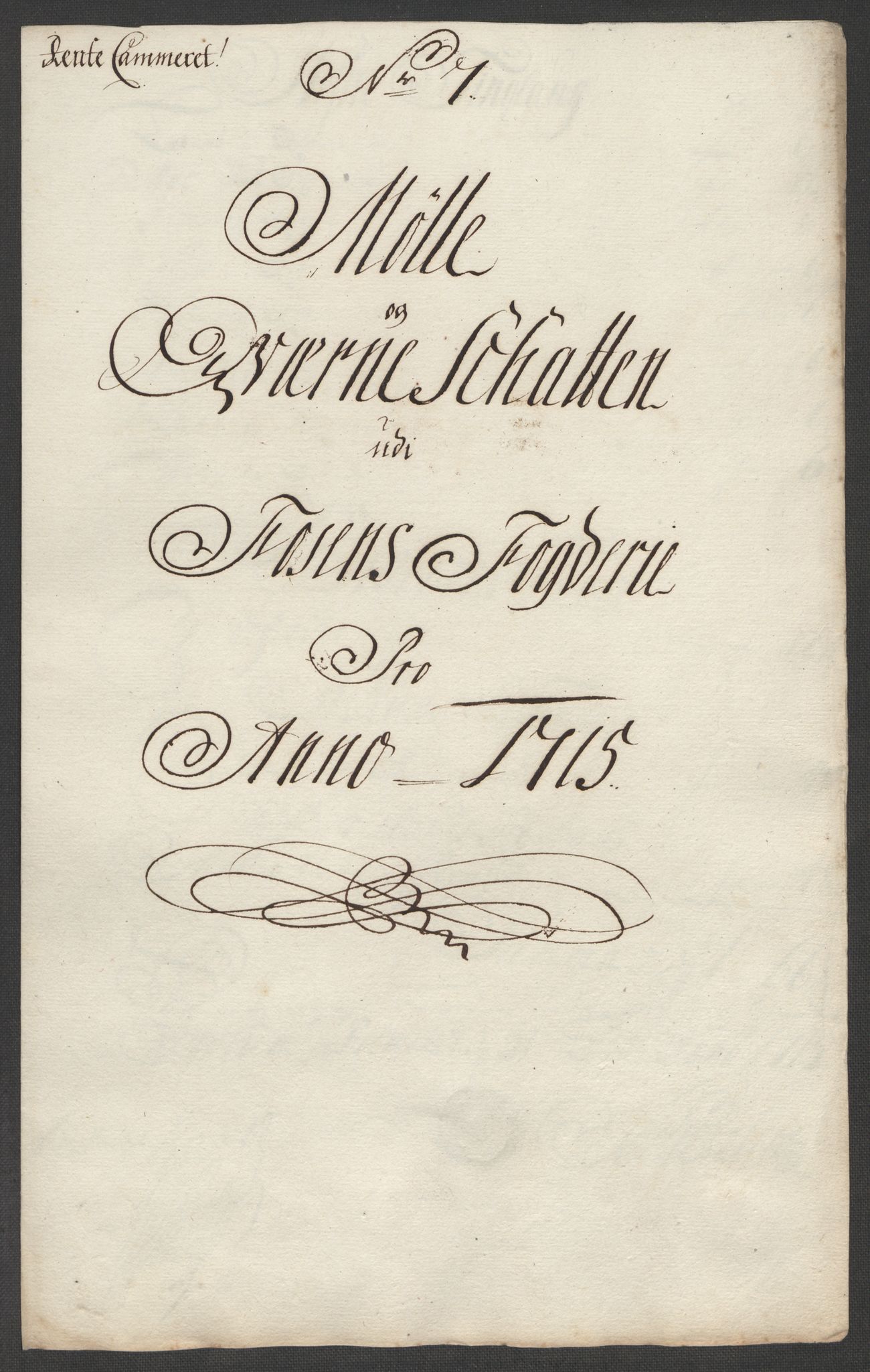 Rentekammeret inntil 1814, Reviderte regnskaper, Fogderegnskap, RA/EA-4092/R57/L3863: Fogderegnskap Fosen, 1715, p. 101