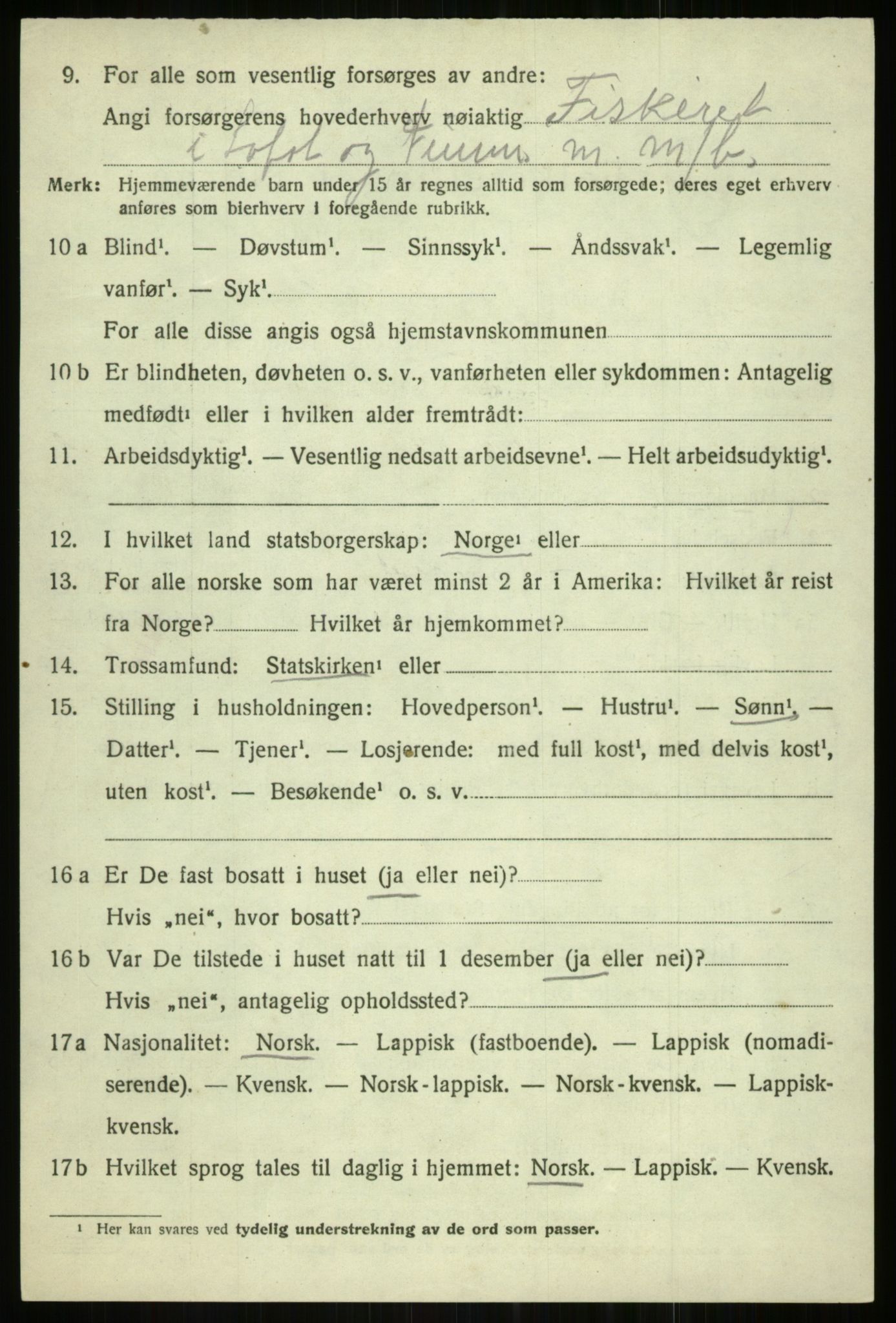 SATØ, 1920 census for Tromsøysund, 1920, p. 7881