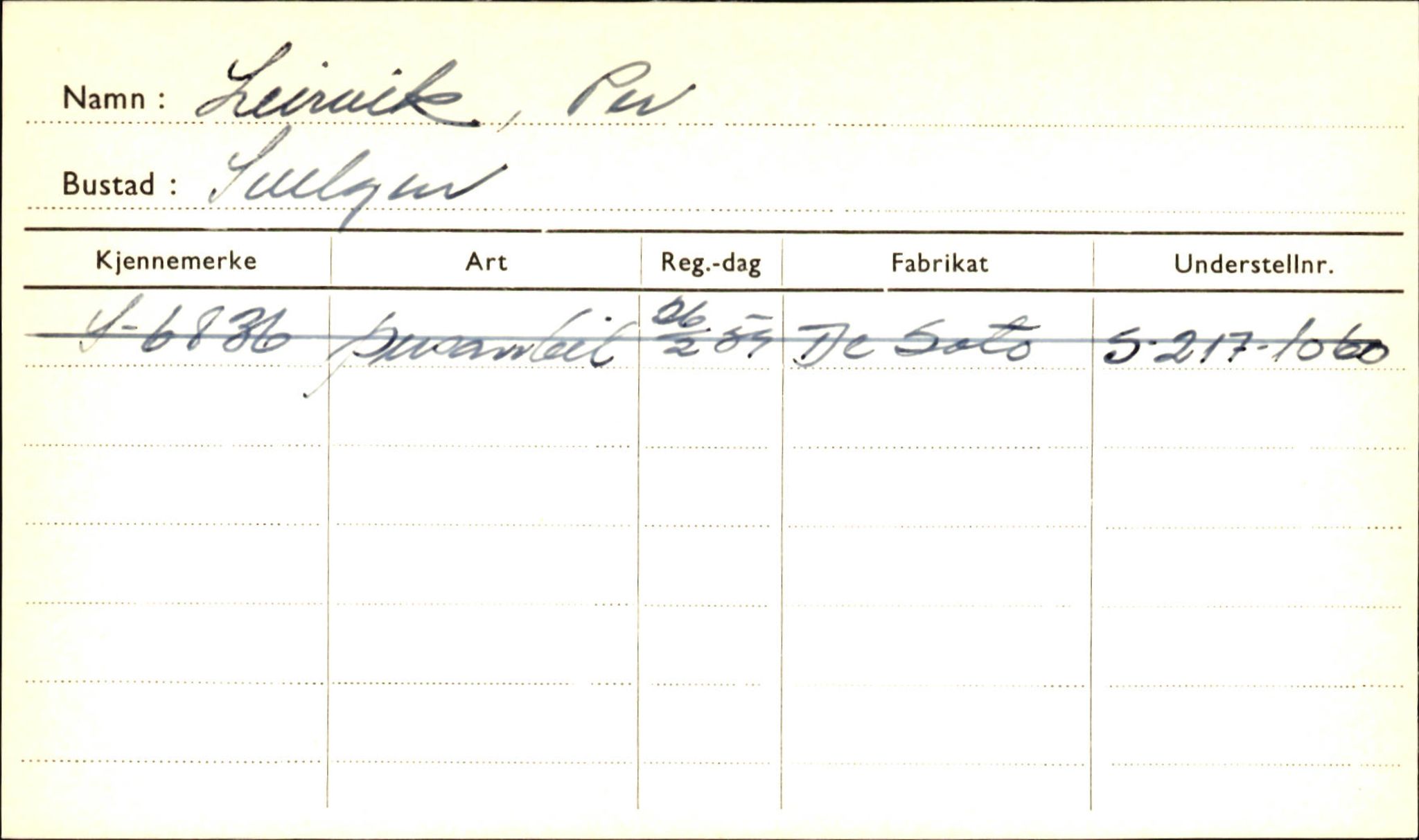 Statens vegvesen, Sogn og Fjordane vegkontor, SAB/A-5301/4/F/L0001B: Eigarregister Fjordane til 1.6.1961, 1930-1961, p. 479