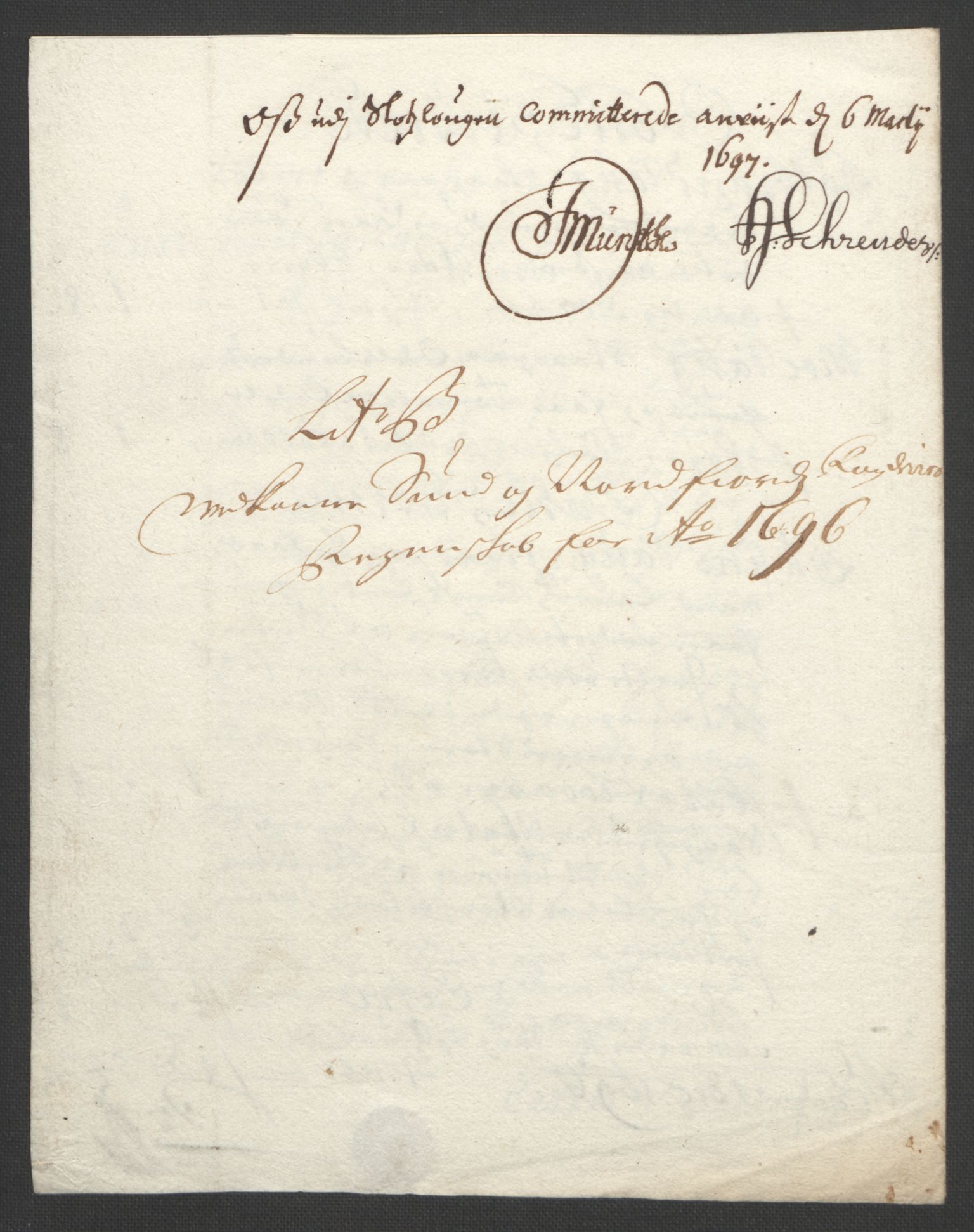 Rentekammeret inntil 1814, Reviderte regnskaper, Fogderegnskap, RA/EA-4092/R53/L3422: Fogderegnskap Sunn- og Nordfjord, 1695-1696, p. 275