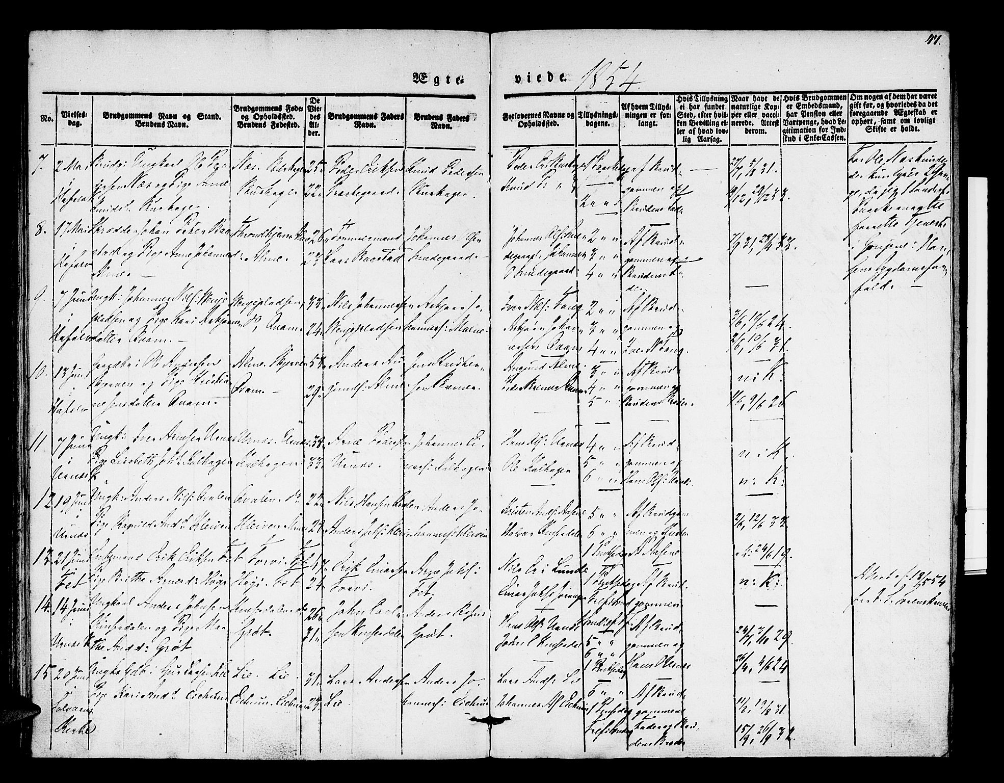 Hafslo sokneprestembete, AV/SAB-A-80301/H/Haa/Haaa/L0007: Parish register (official) no. A 7, 1834-1854, p. 47