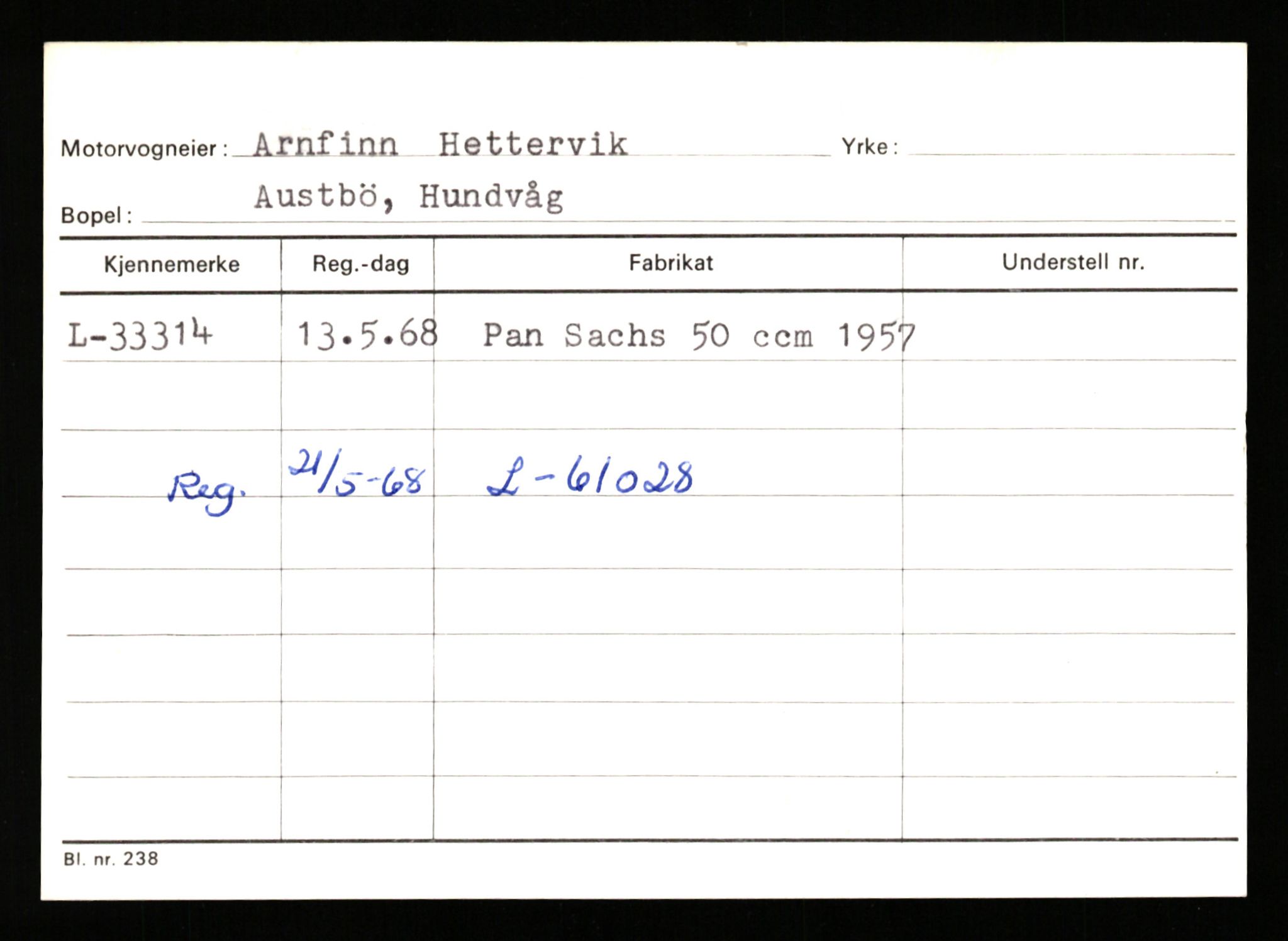 Stavanger trafikkstasjon, SAST/A-101942/0/G/L0005: Registreringsnummer: 23000 - 34245, 1930-1971, p. 3190