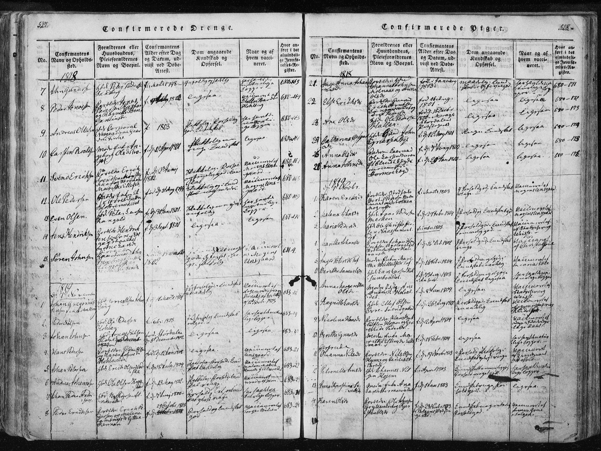 Ministerialprotokoller, klokkerbøker og fødselsregistre - Nord-Trøndelag, SAT/A-1458/717/L0148: Parish register (official) no. 717A04 /1, 1816-1825, p. 527-528