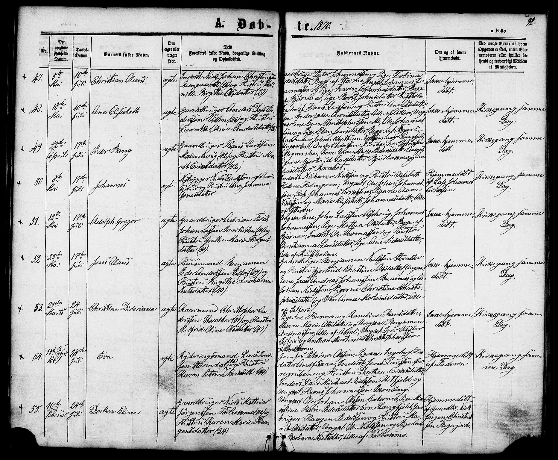 Ministerialprotokoller, klokkerbøker og fødselsregistre - Nordland, AV/SAT-A-1459/827/L0393: Parish register (official) no. 827A05, 1863-1883, p. 92