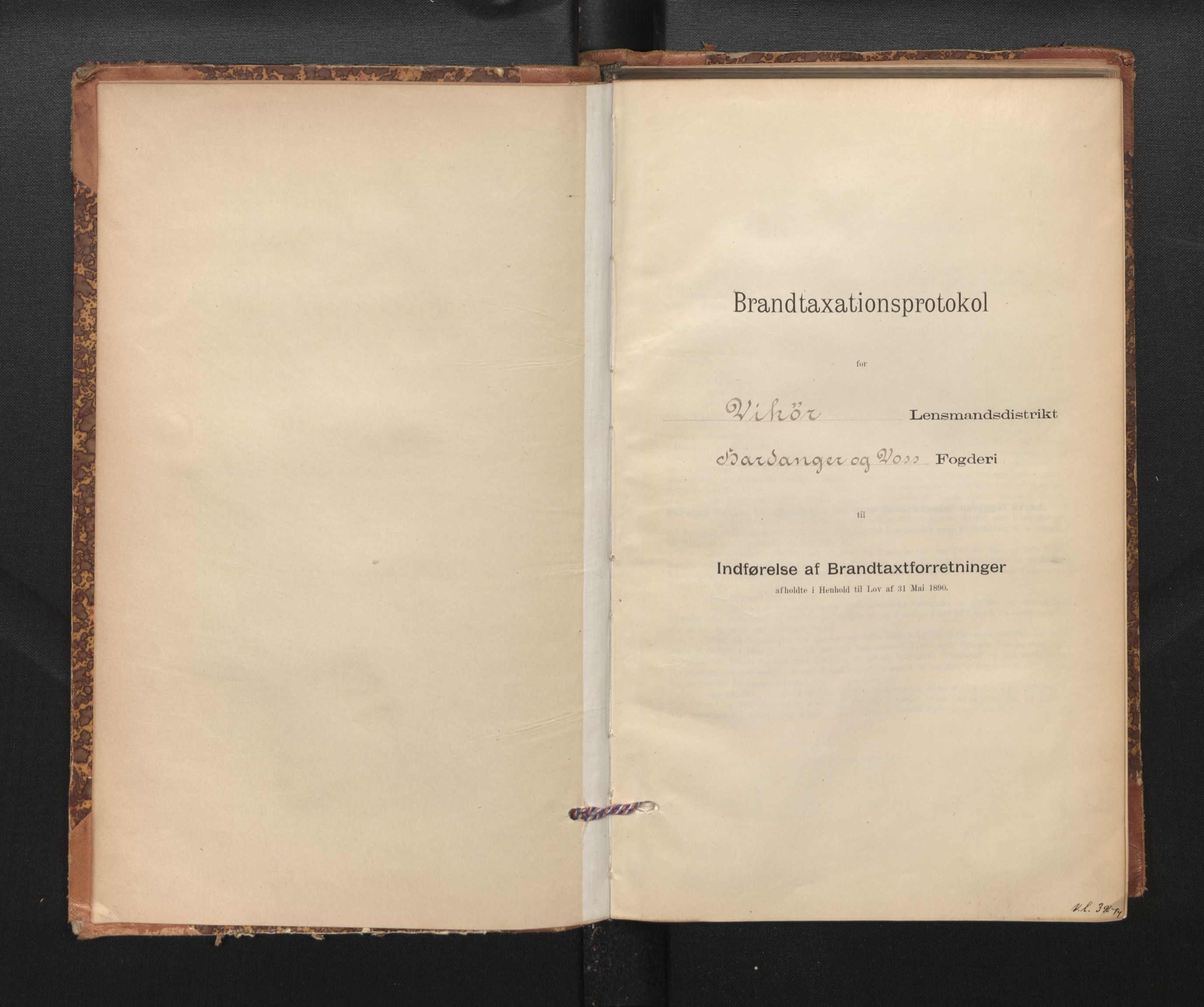 Lensmannen i Kvam, SAB/A-33201/0012/L0005: Branntakstprotokoll, skjematakst, 1894-1913