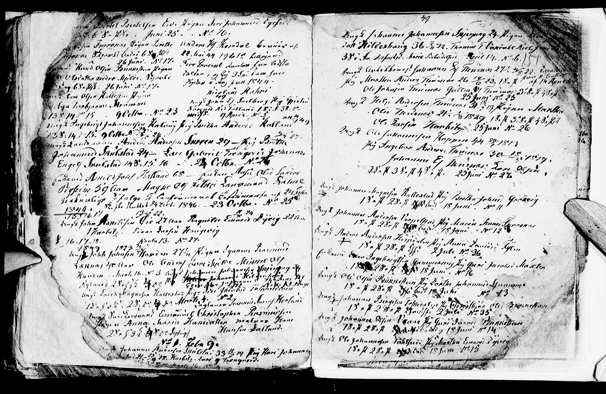 Haus sokneprestembete, SAB/A-75601/H/Hab: Parish register (copy) no. A 1, 1830-1855, p. 151