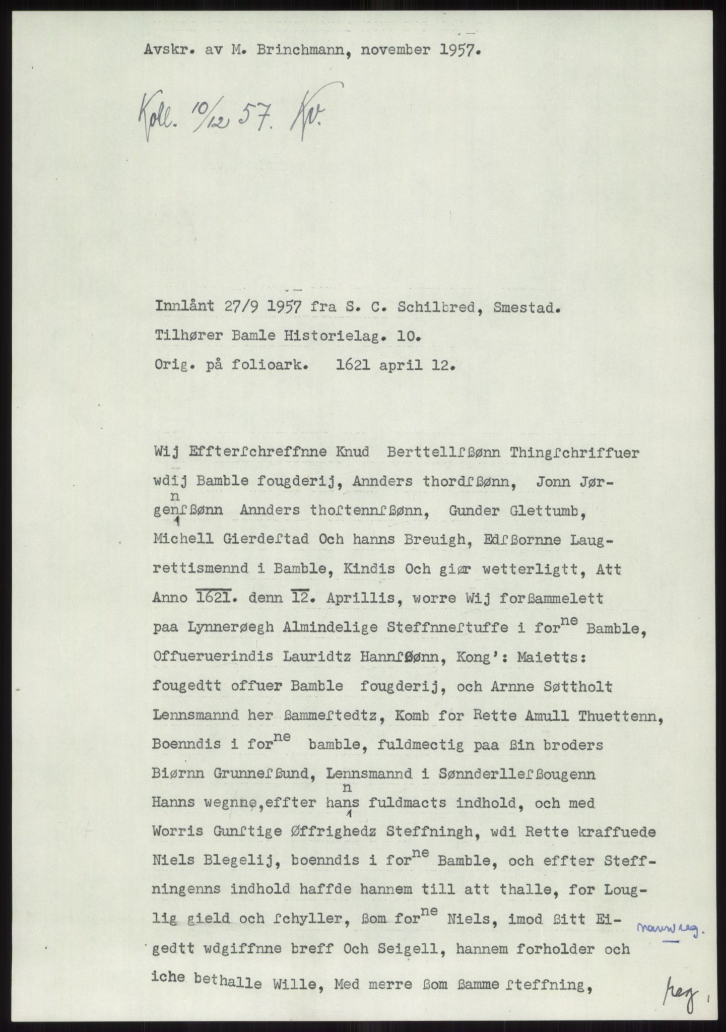 Samlinger til kildeutgivelse, Diplomavskriftsamlingen, RA/EA-4053/H/Ha, p. 1372