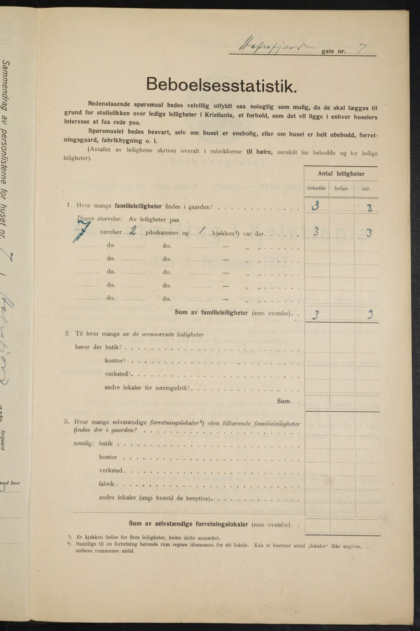 OBA, Municipal Census 1915 for Kristiania, 1915, p. 32924