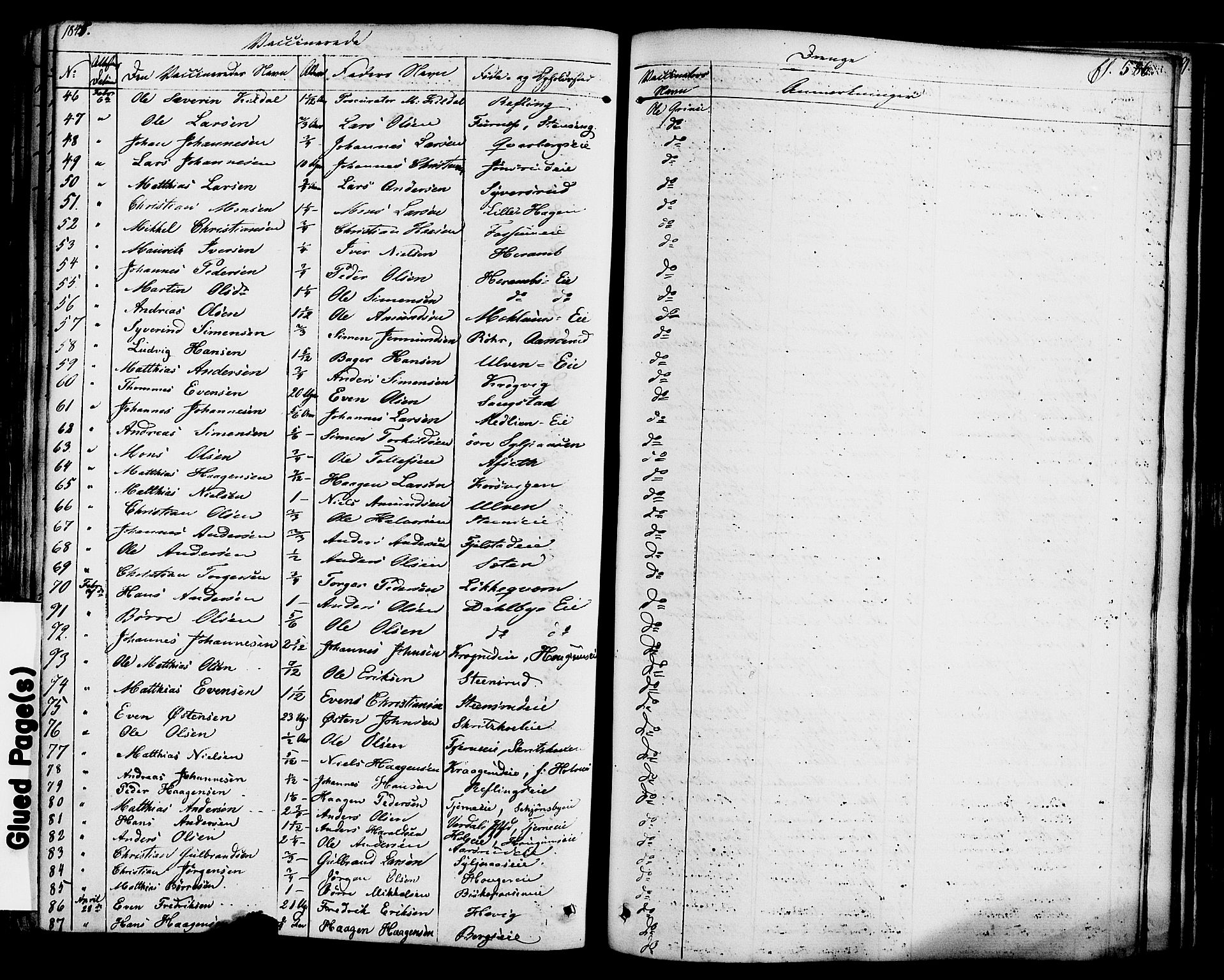 Ringsaker prestekontor, SAH/PREST-014/K/Ka/L0008: Parish register (official) no. 8, 1837-1850, p. 586