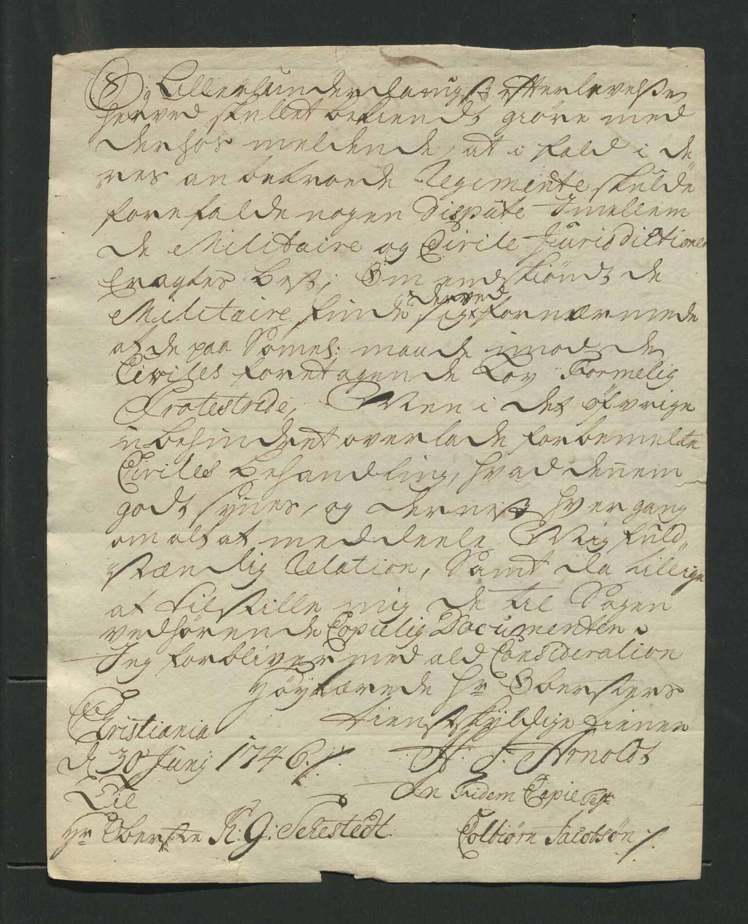 Åker i Vang, Hedmark, og familien Todderud, AV/SAH-ARK-010/J/Jc/L0001: Korrespondanse, 1706-1752, p. 150