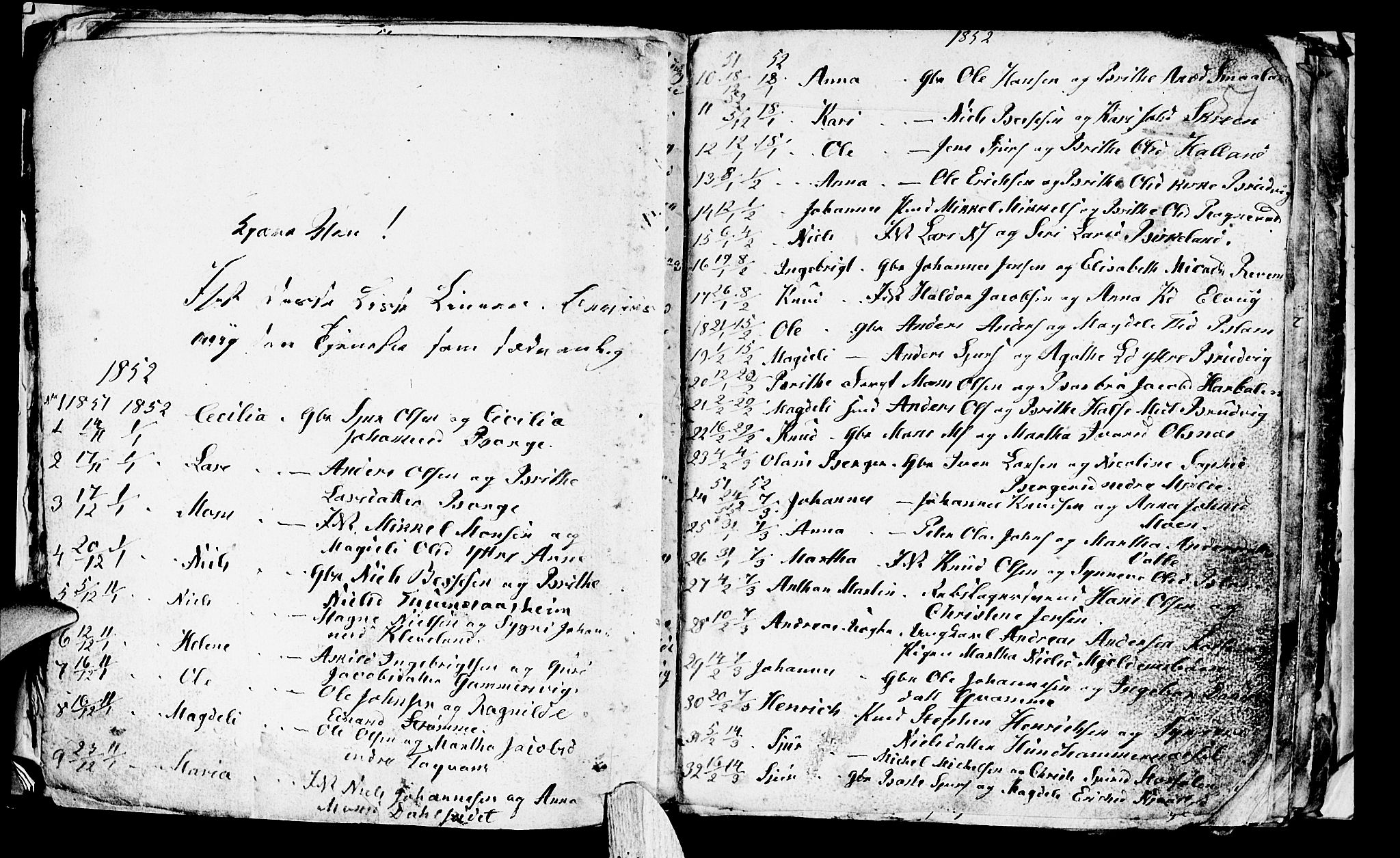 Haus sokneprestembete, SAB/A-75601/H/Hab: Parish register (copy) no. A 1, 1830-1855, p. 51