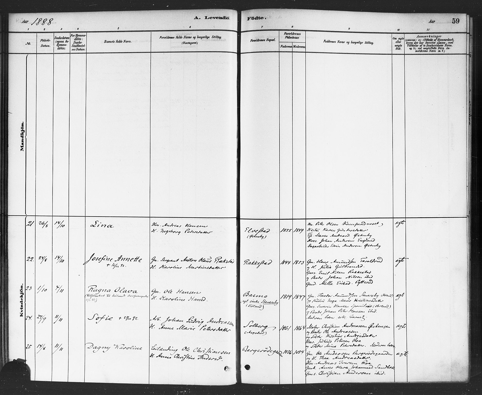 Rødenes prestekontor Kirkebøker, AV/SAO-A-2005/F/Fa/L0009: Parish register (official) no. I 9, 1880-1889, p. 59