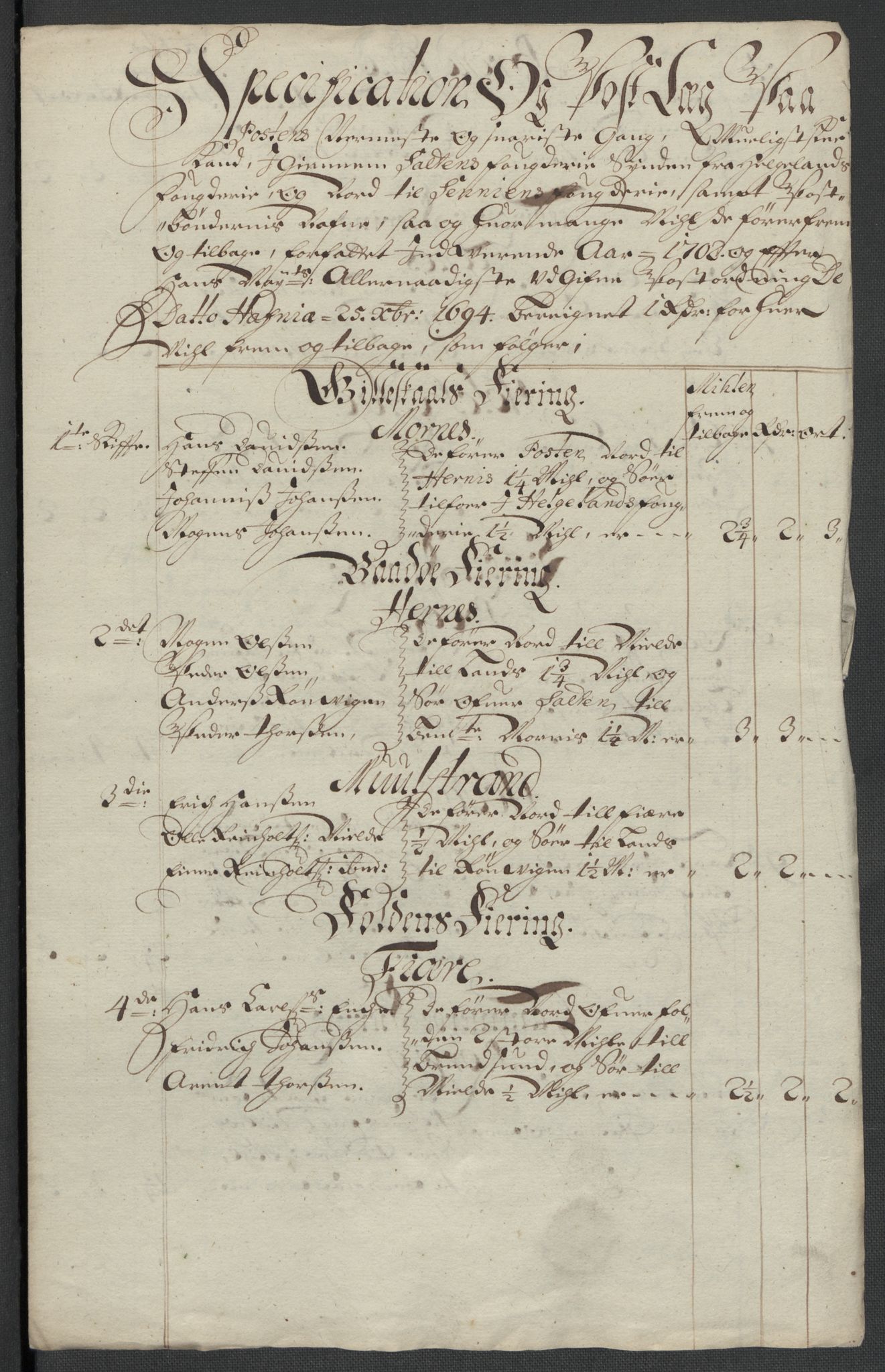 Rentekammeret inntil 1814, Reviderte regnskaper, Fogderegnskap, RA/EA-4092/R66/L4580: Fogderegnskap Salten, 1701-1706, p. 150