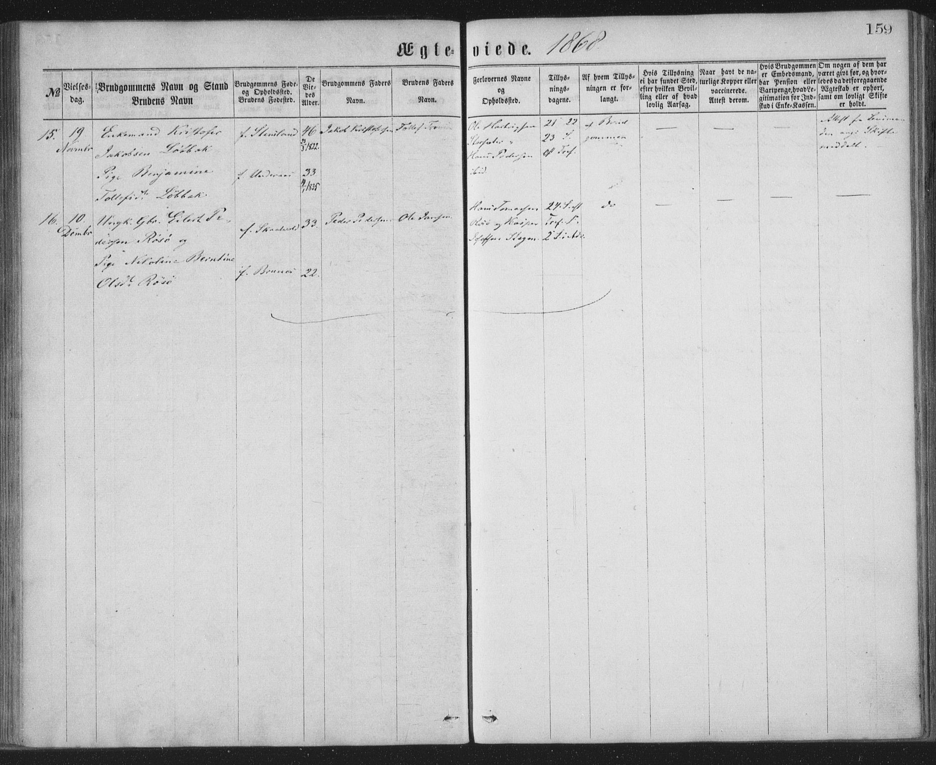 Ministerialprotokoller, klokkerbøker og fødselsregistre - Nordland, AV/SAT-A-1459/855/L0801: Parish register (official) no. 855A09, 1864-1874, p. 159