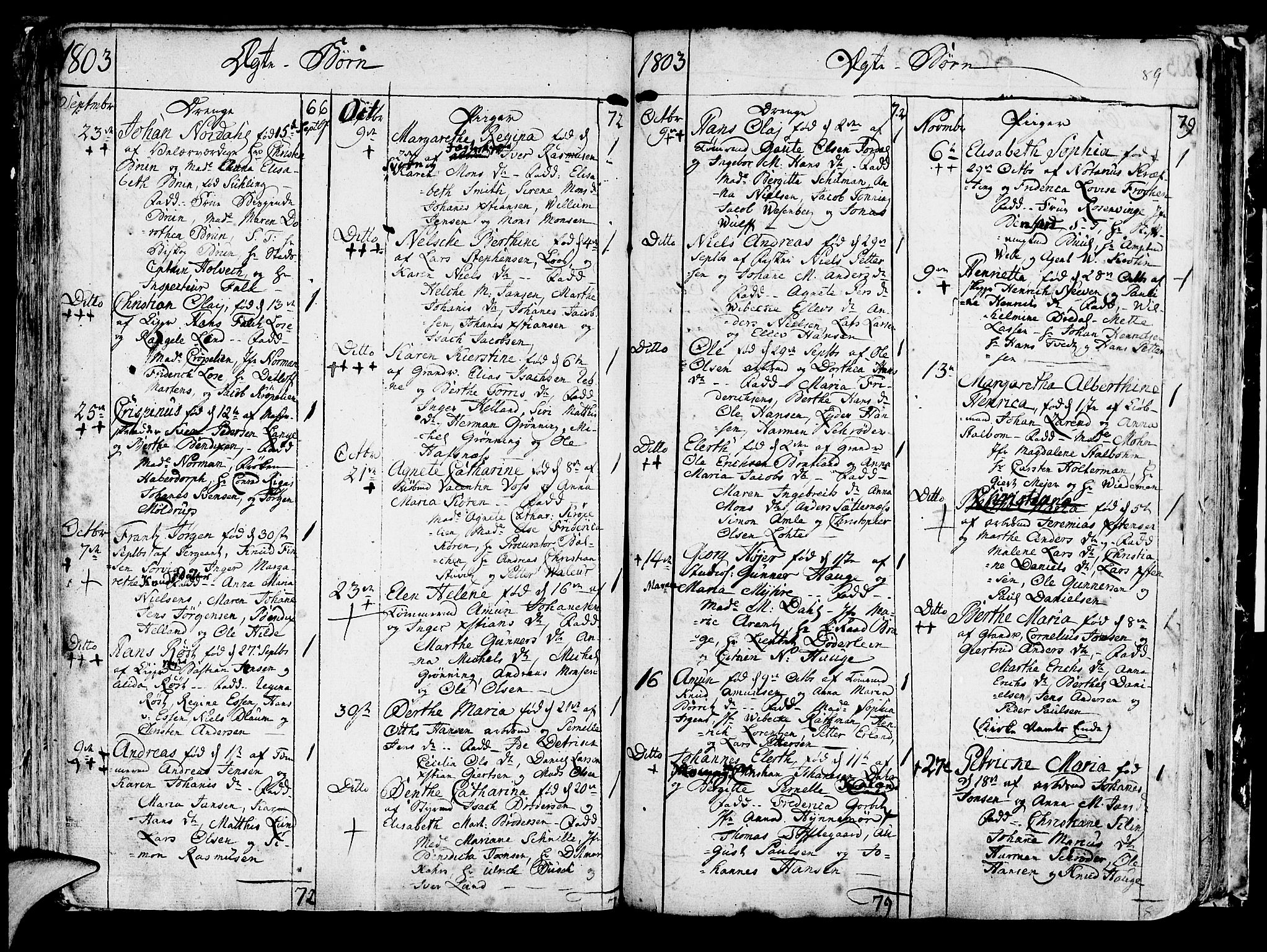 Korskirken sokneprestembete, AV/SAB-A-76101/H/Haa/L0006: Parish register (official) no. A 6, 1790-1820, p. 89