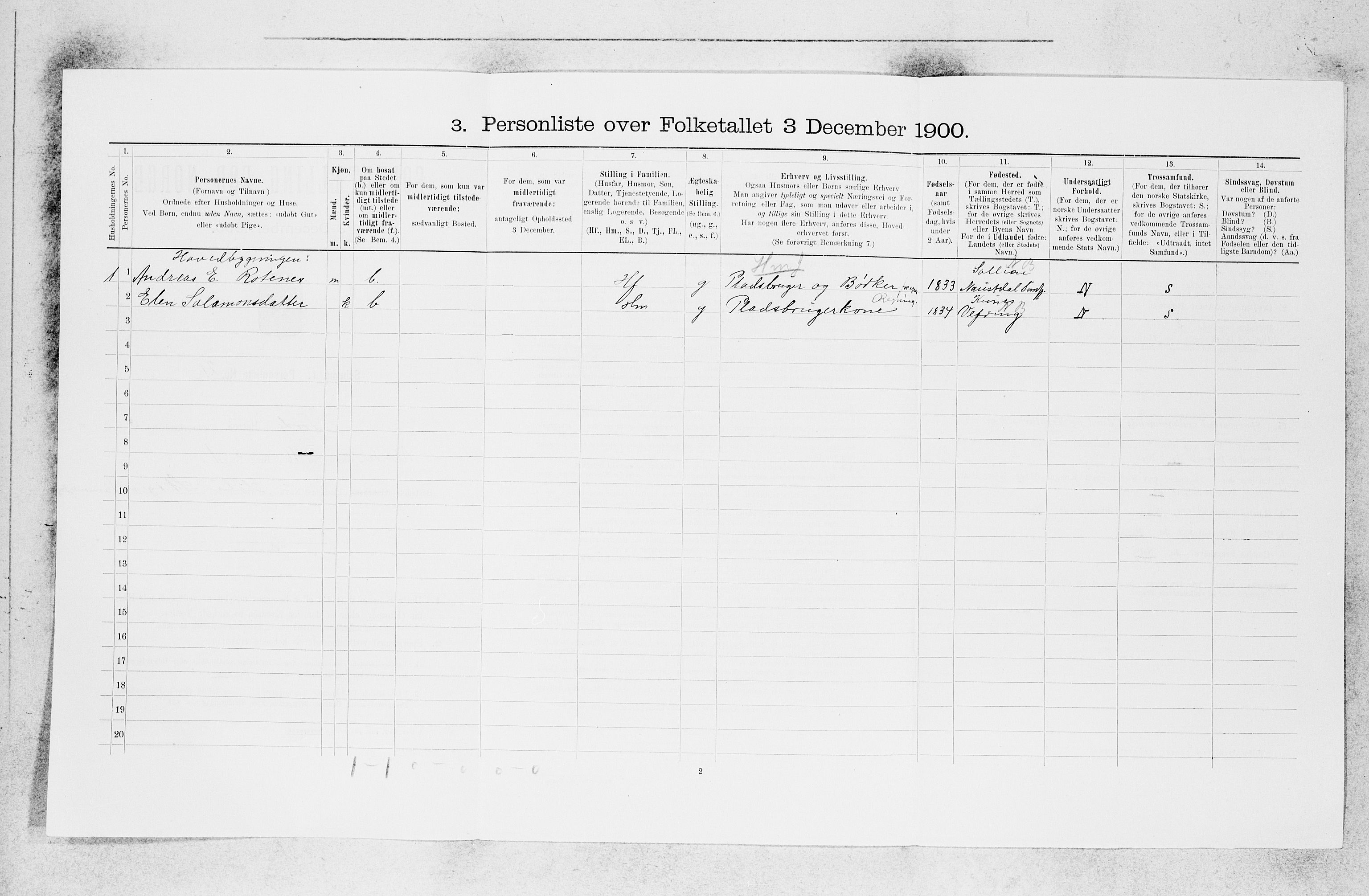 SAB, 1900 census for Førde, 1900, p. 270