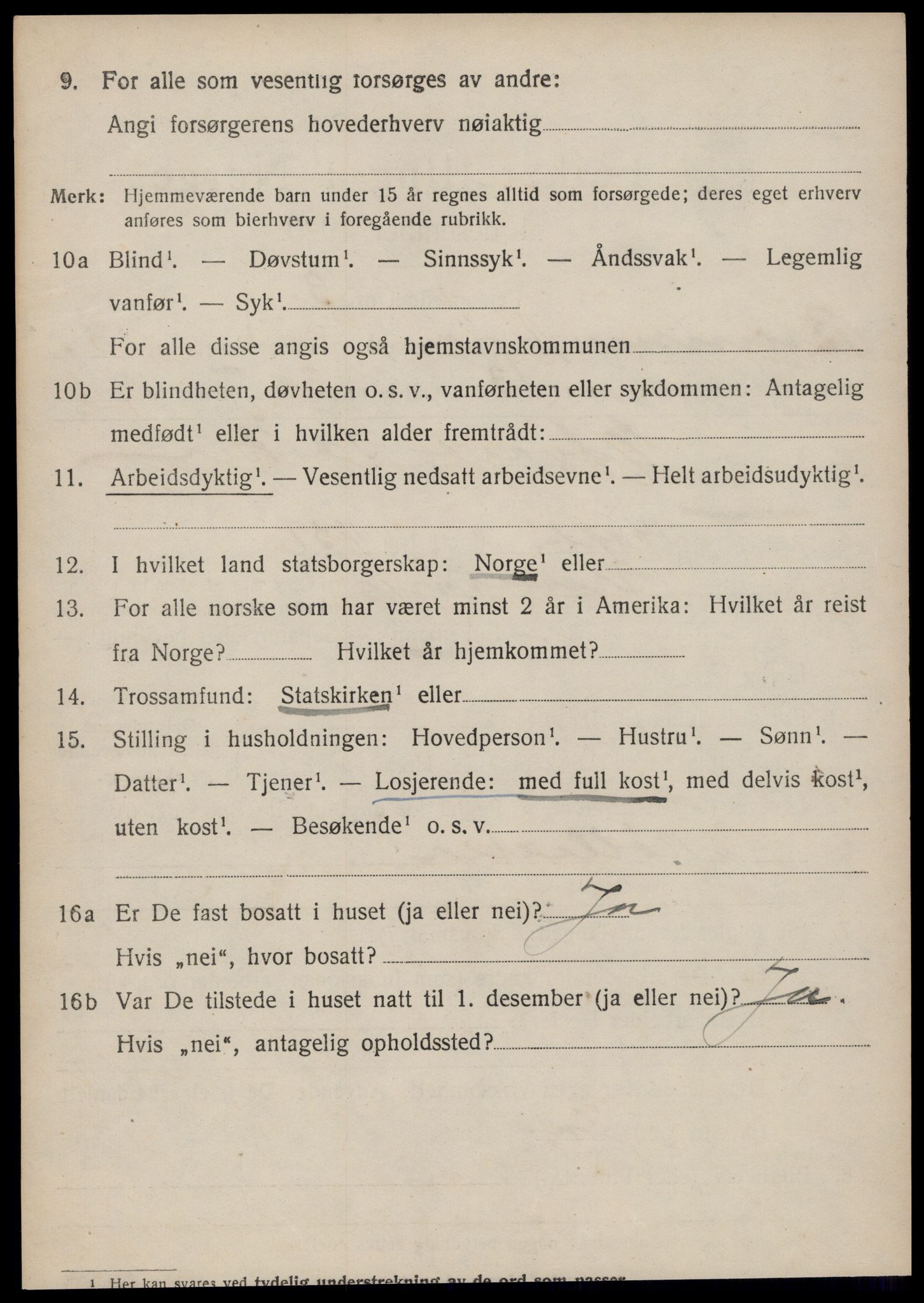 SAT, 1920 census for Bremsnes, 1920, p. 3550