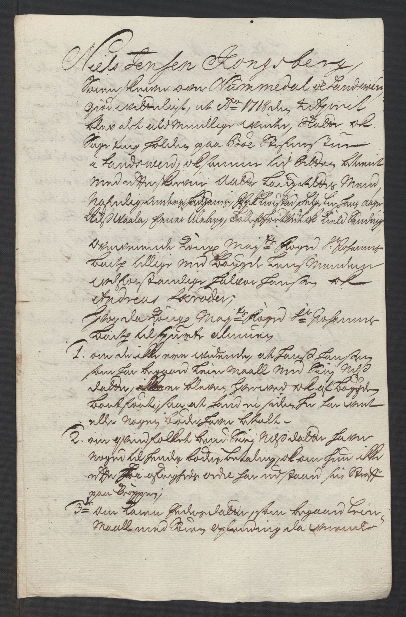 Rentekammeret inntil 1814, Reviderte regnskaper, Fogderegnskap, RA/EA-4092/R24/L1593: Fogderegnskap Numedal og Sandsvær, 1717, p. 297