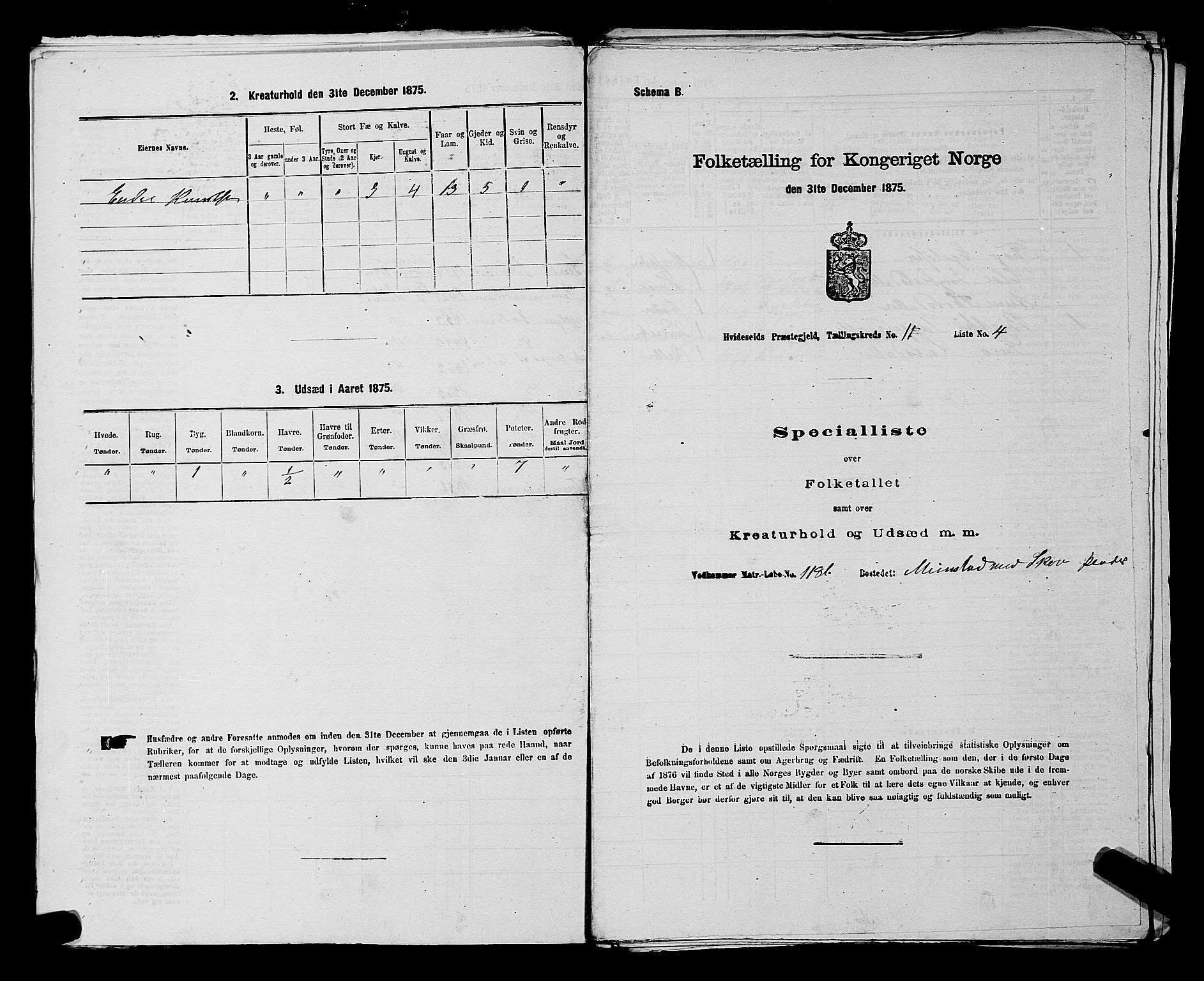 SAKO, 1875 census for 0829P Kviteseid, 1875, p. 893