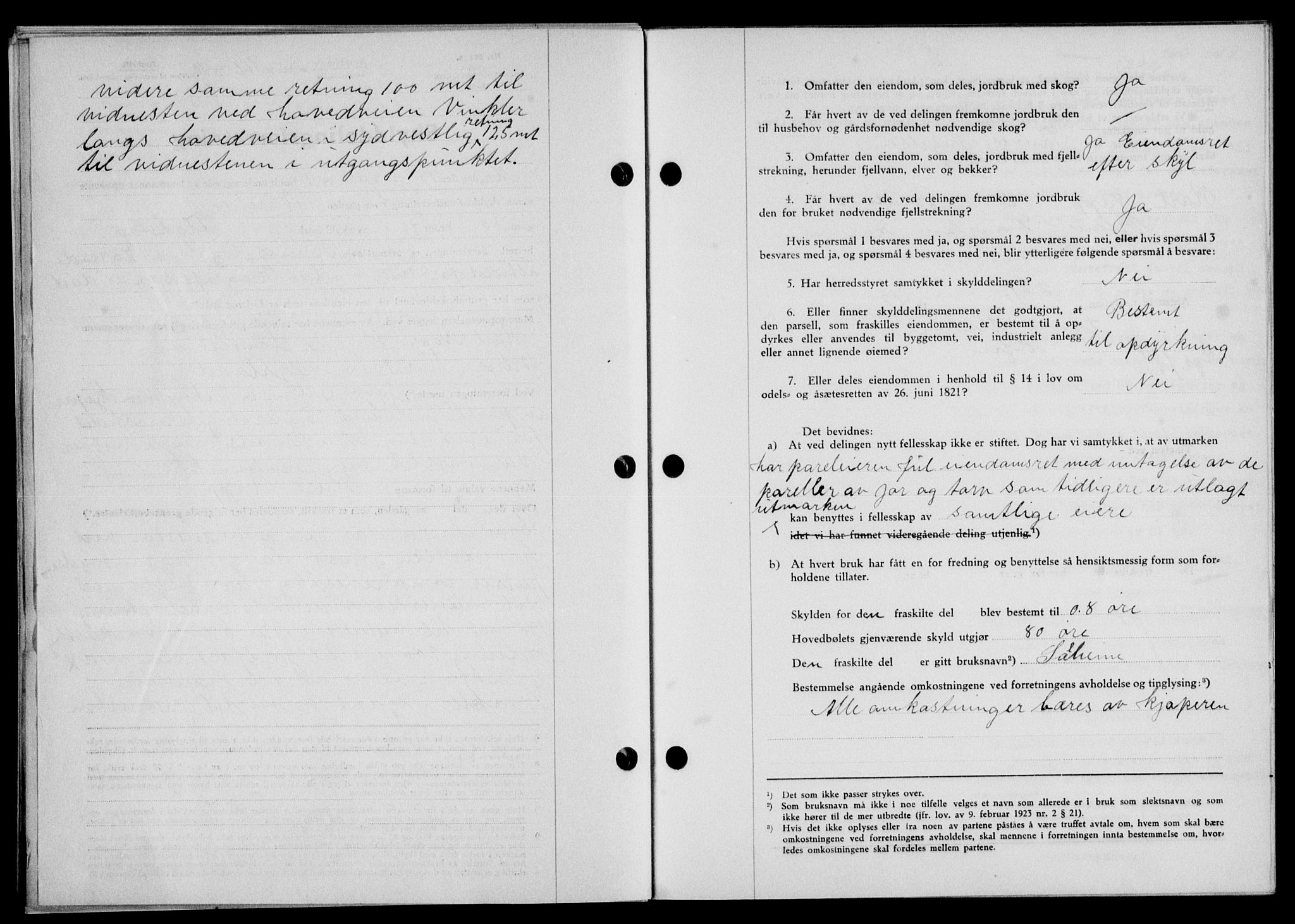 Lofoten sorenskriveri, SAT/A-0017/1/2/2C/L0009a: Mortgage book no. 9a, 1941-1942, Diary no: : 166/1942