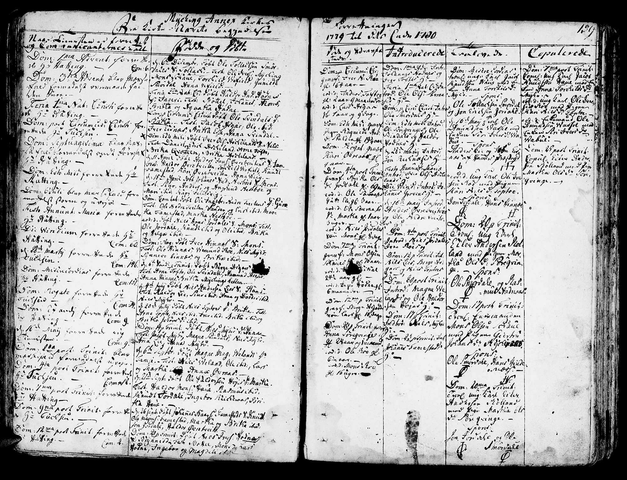 Lindås Sokneprestembete, AV/SAB-A-76701/H/Haa/Haaa/L0004: Parish register (official) no. A 4, 1764-1791, p. 159