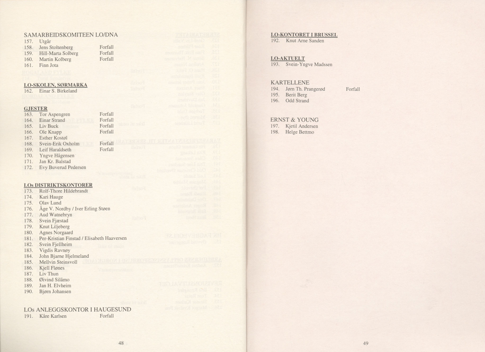 Landsorganisasjonen i Norge, AAB/ARK-1579, 1993-2008, p. 717