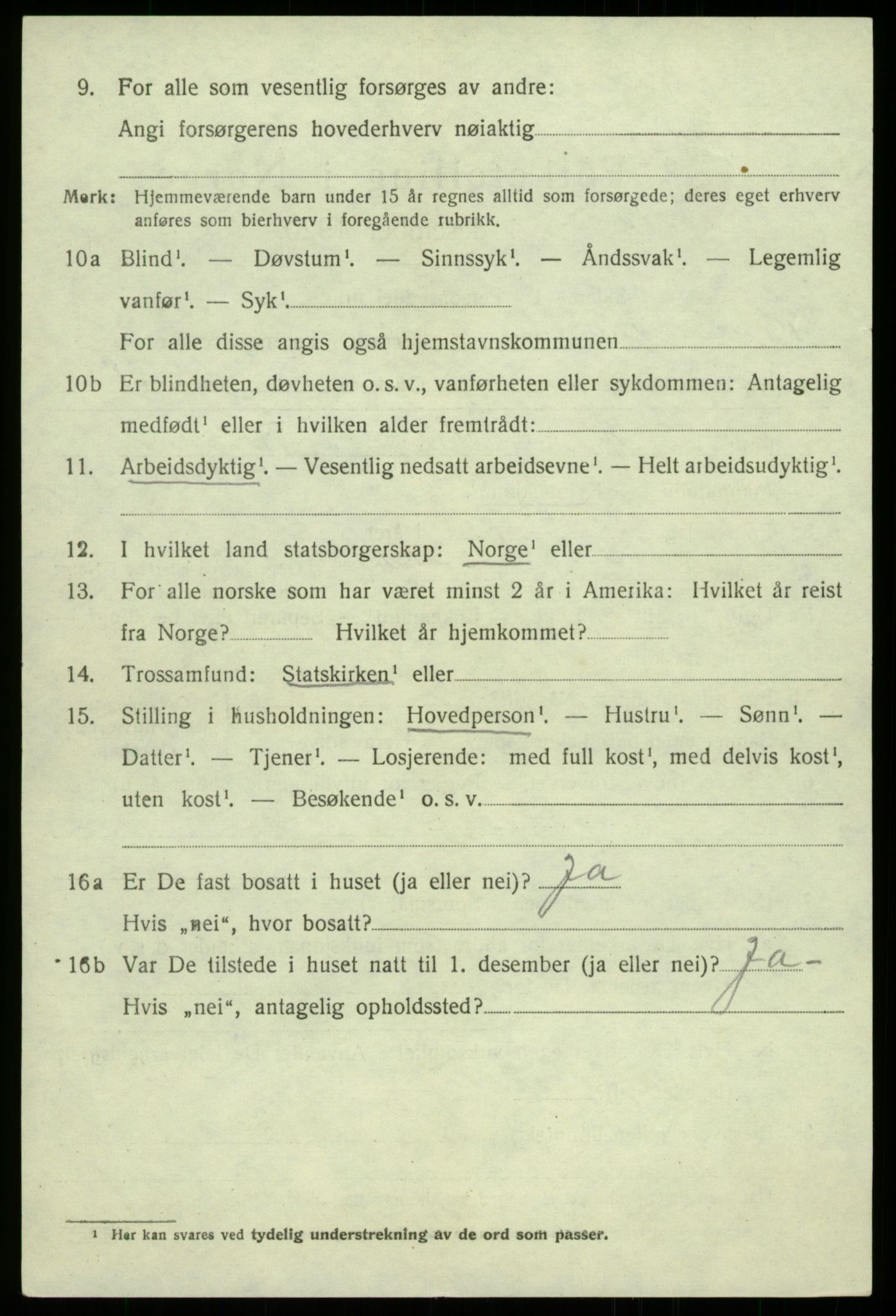 SAB, 1920 census for Hålandsdal, 1920, p. 663