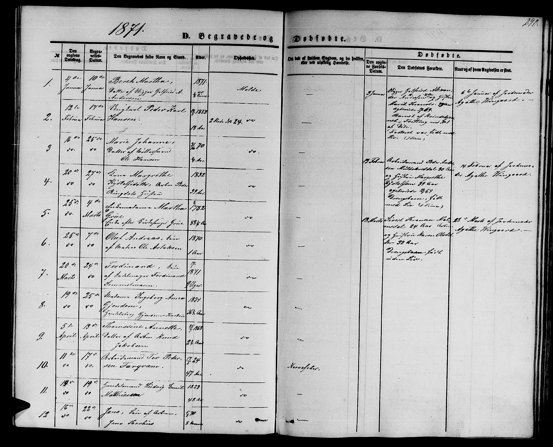 Ministerialprotokoller, klokkerbøker og fødselsregistre - Møre og Romsdal, AV/SAT-A-1454/558/L0701: Parish register (copy) no. 558C02, 1862-1879, p. 290