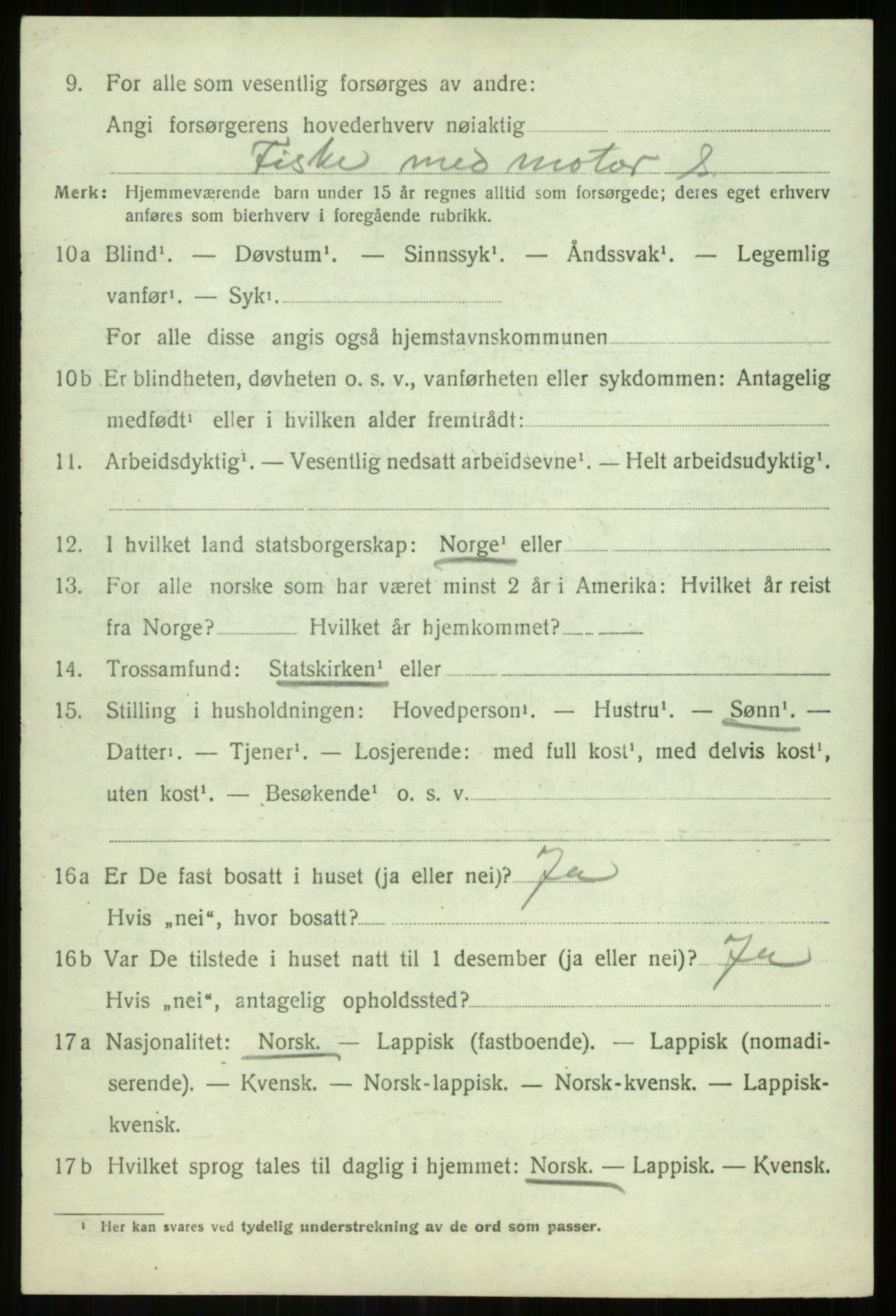 SATØ, 1920 census for Lenvik, 1920, p. 5655